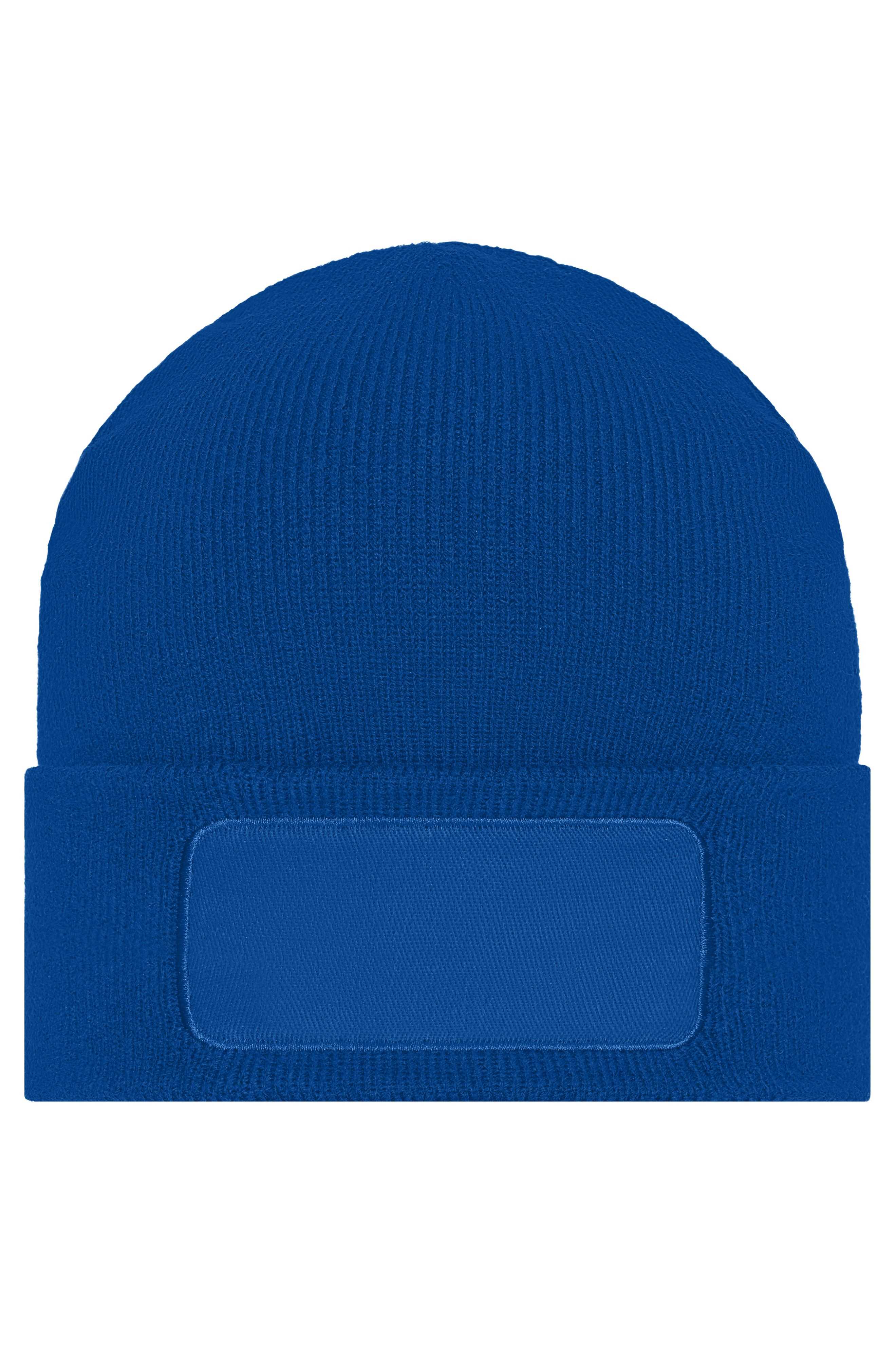 Knitted Beanie with Patch (10cm x 5cm)