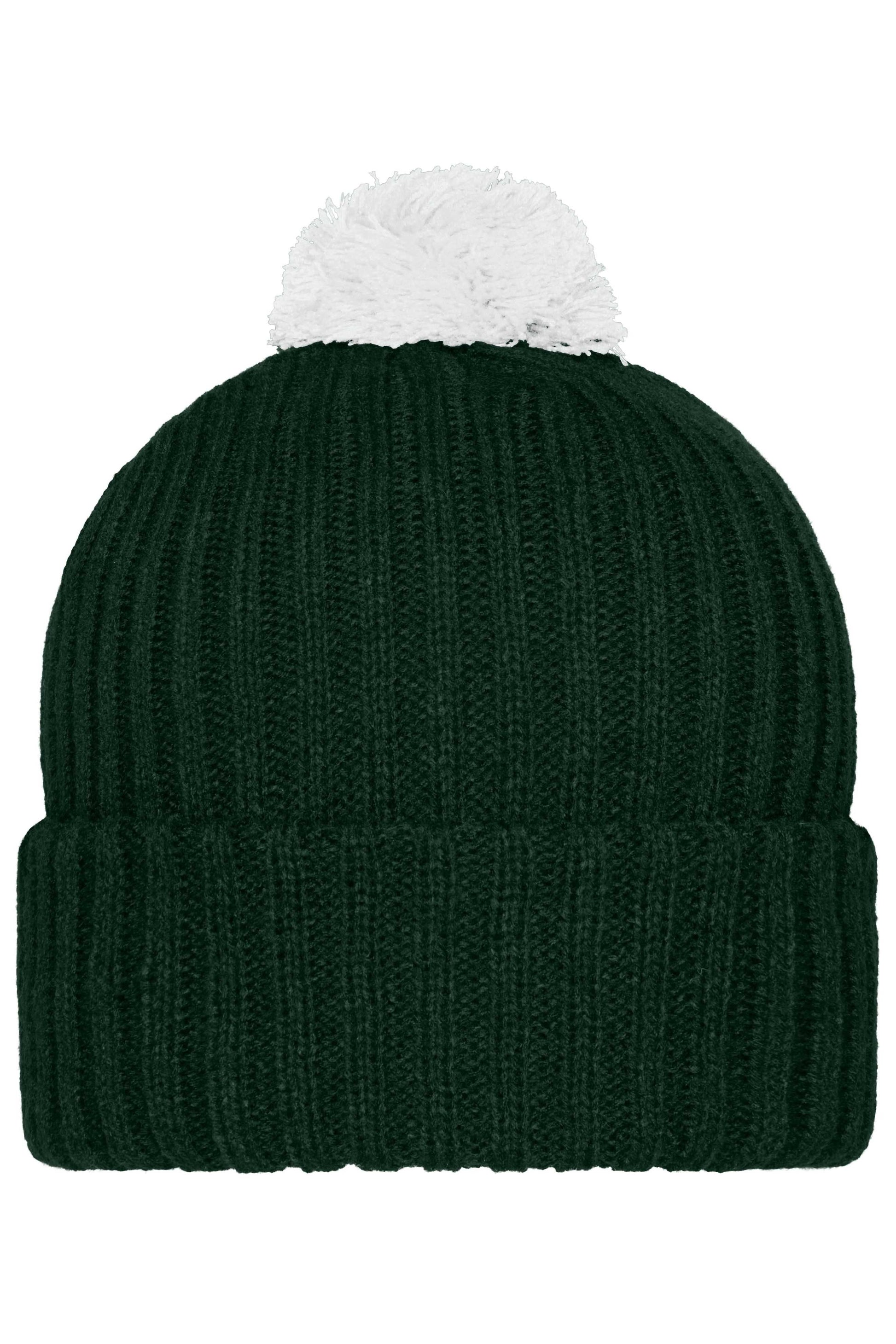 Knitted Cap with Pompon