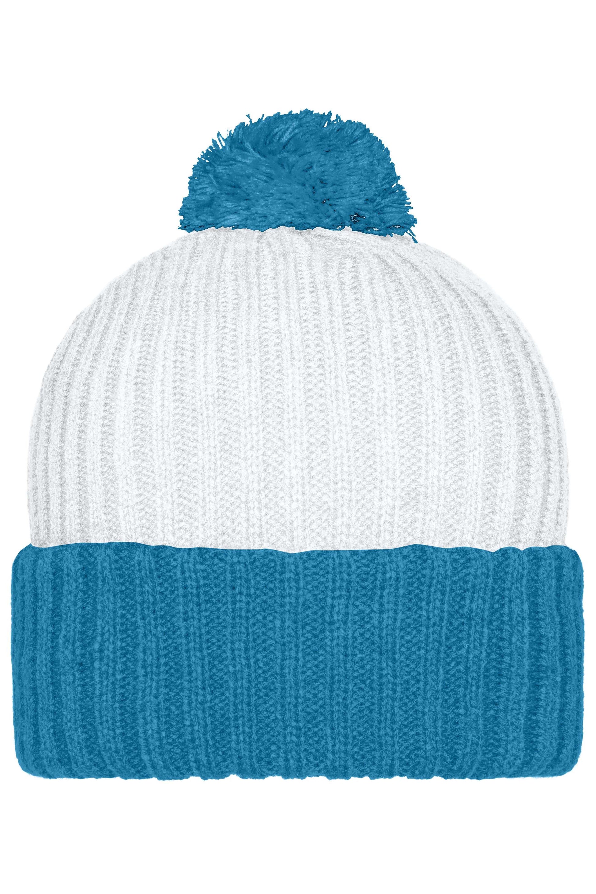 Knitted Cap with Pompon