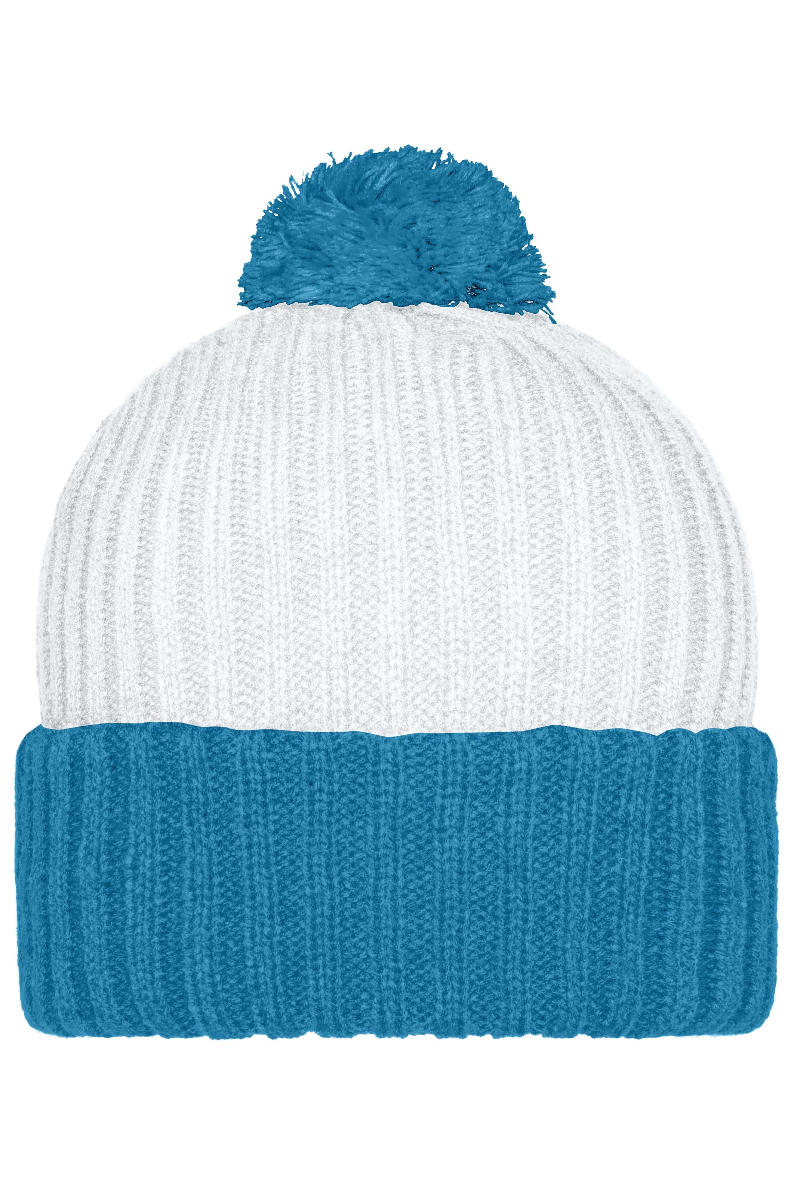 Knitted Cap with Pompon