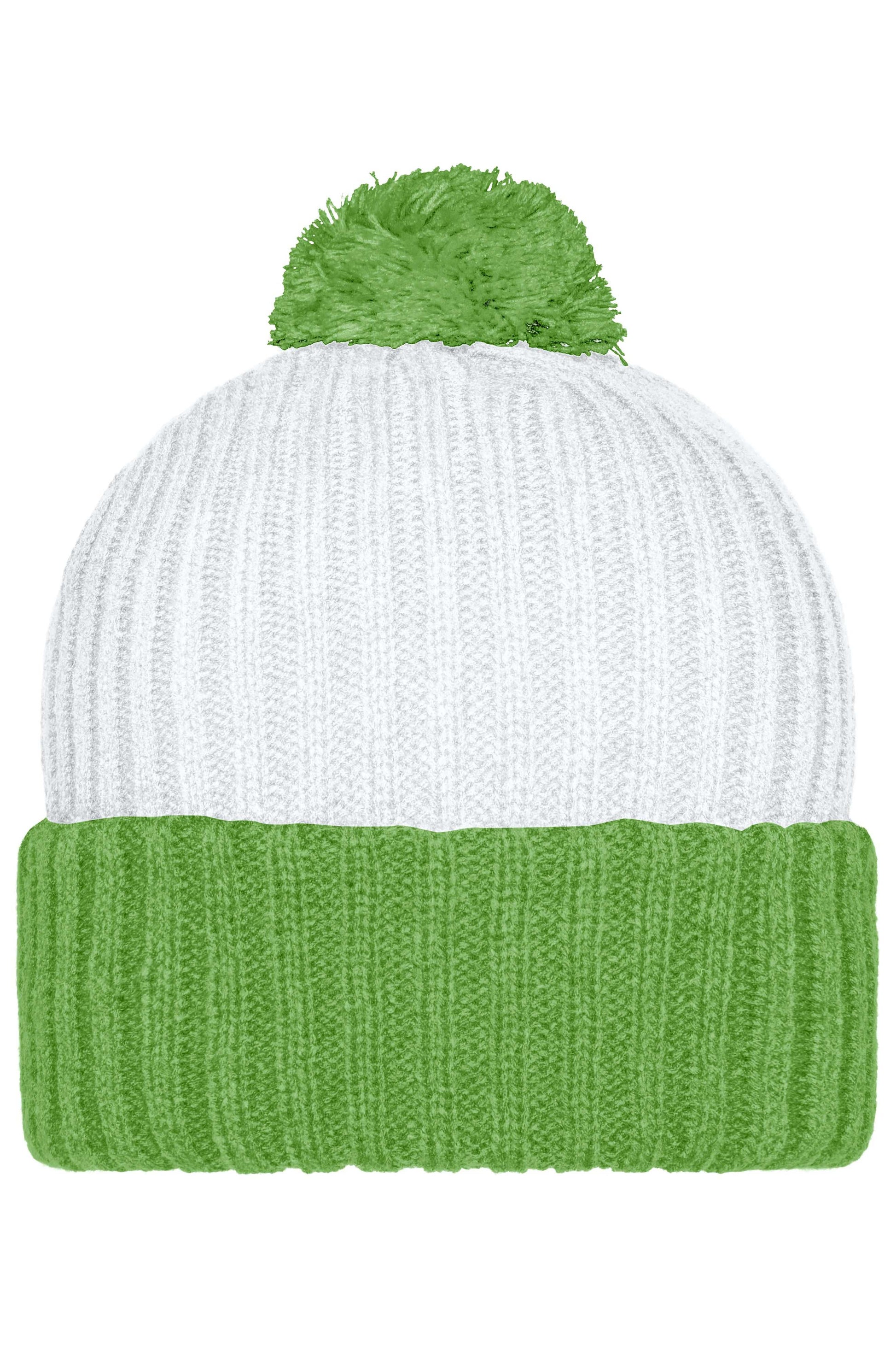 Knitted Cap with Pompon