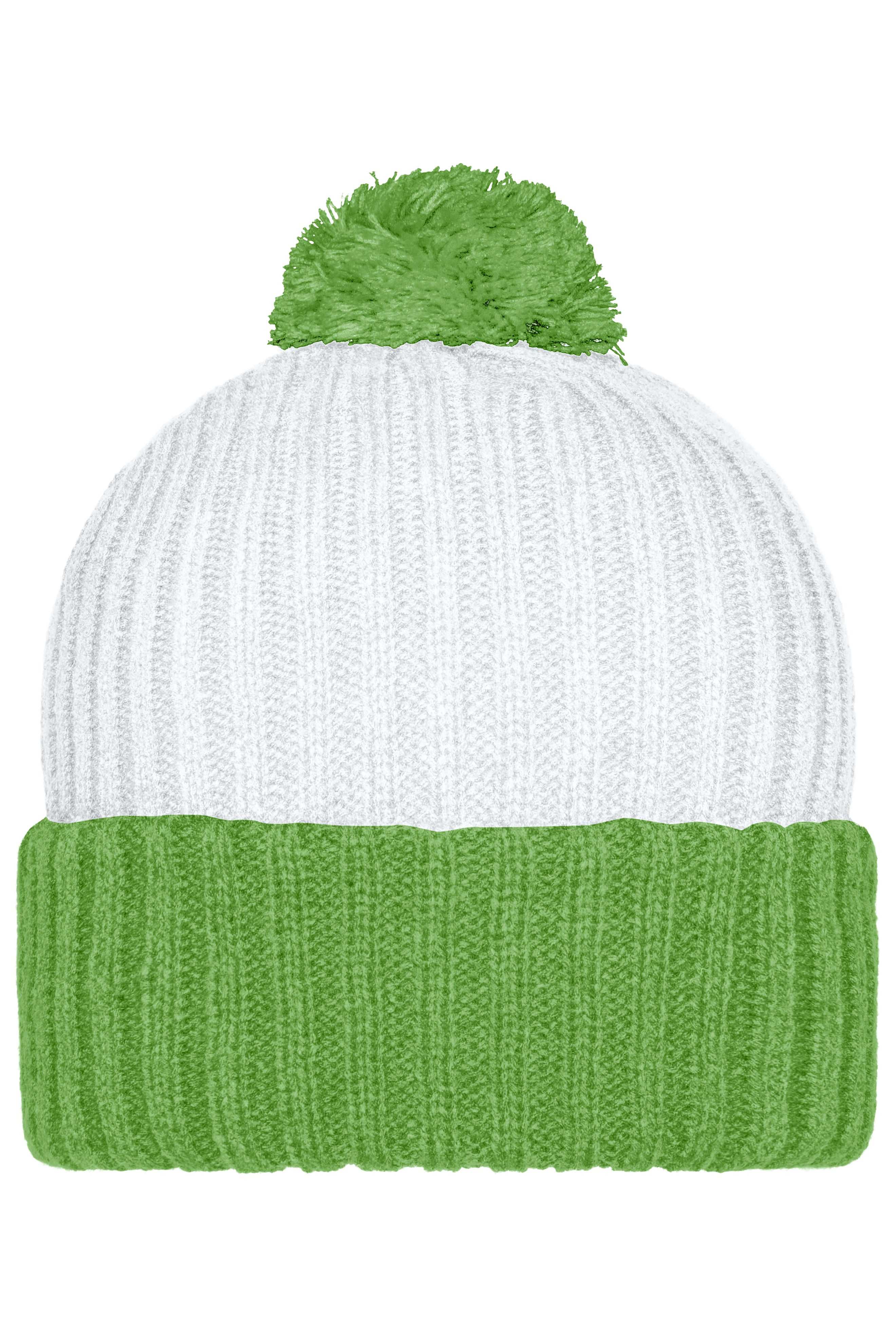 Knitted Cap with Pompon