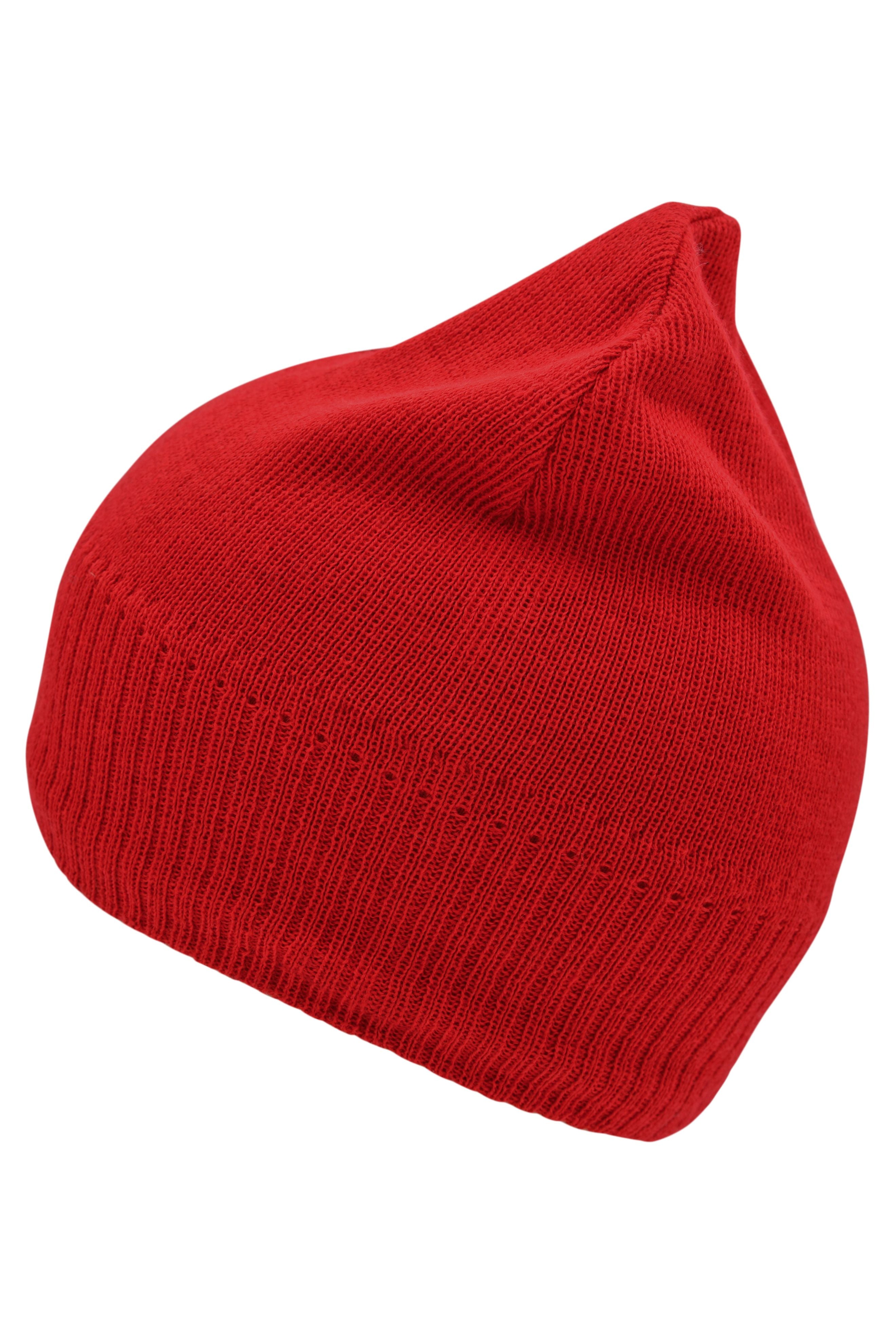Knitted Beanie with Fleece Inset