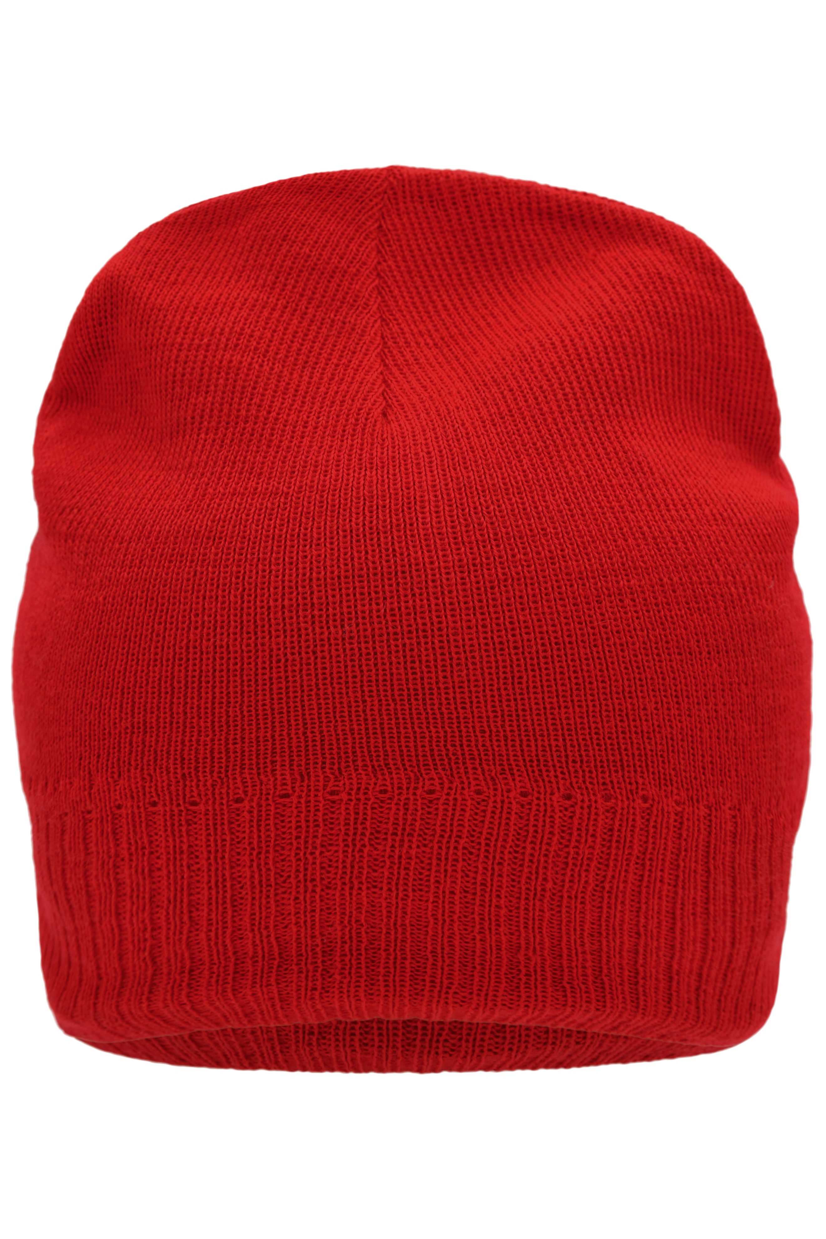 Knitted Beanie with Fleece Inset