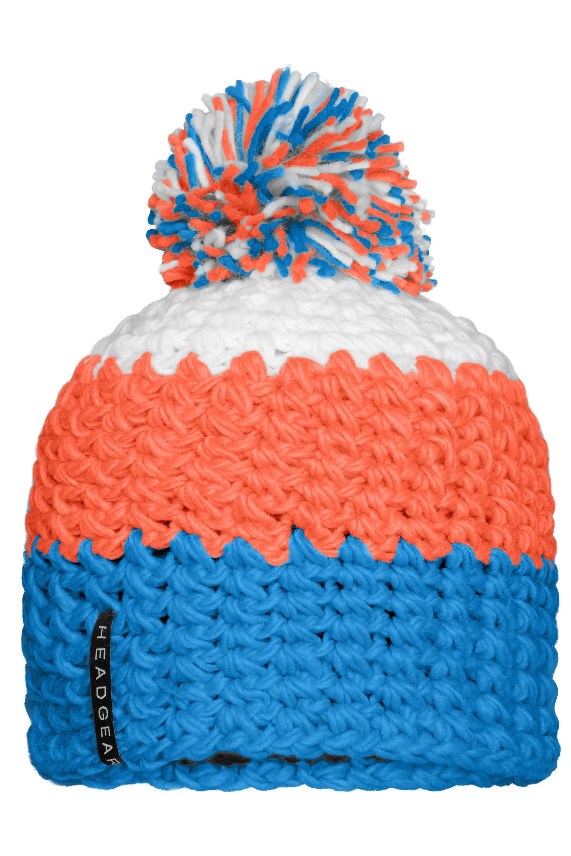 Crocheted Cap with Pompon