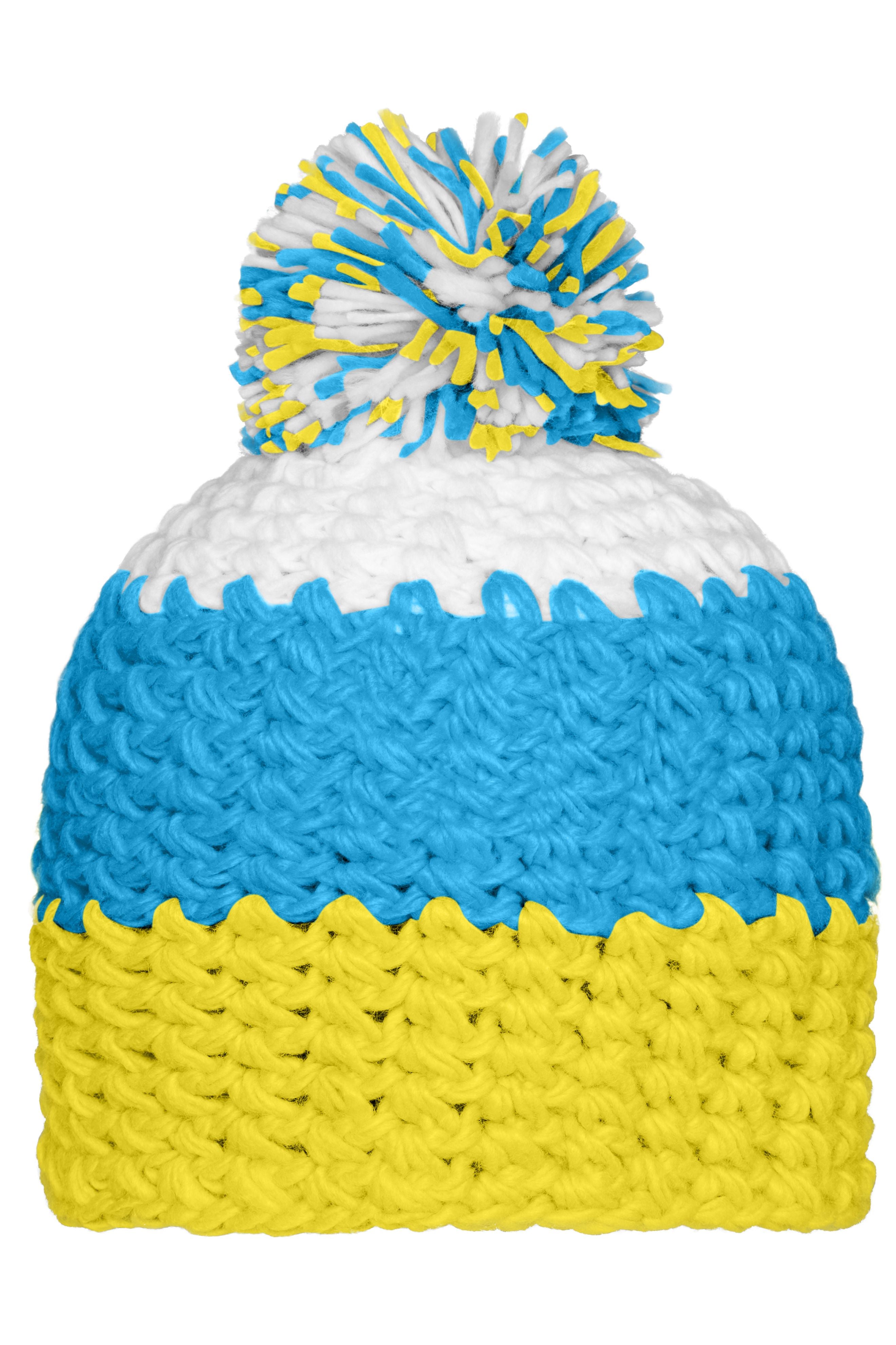 Crocheted Cap with Pompon