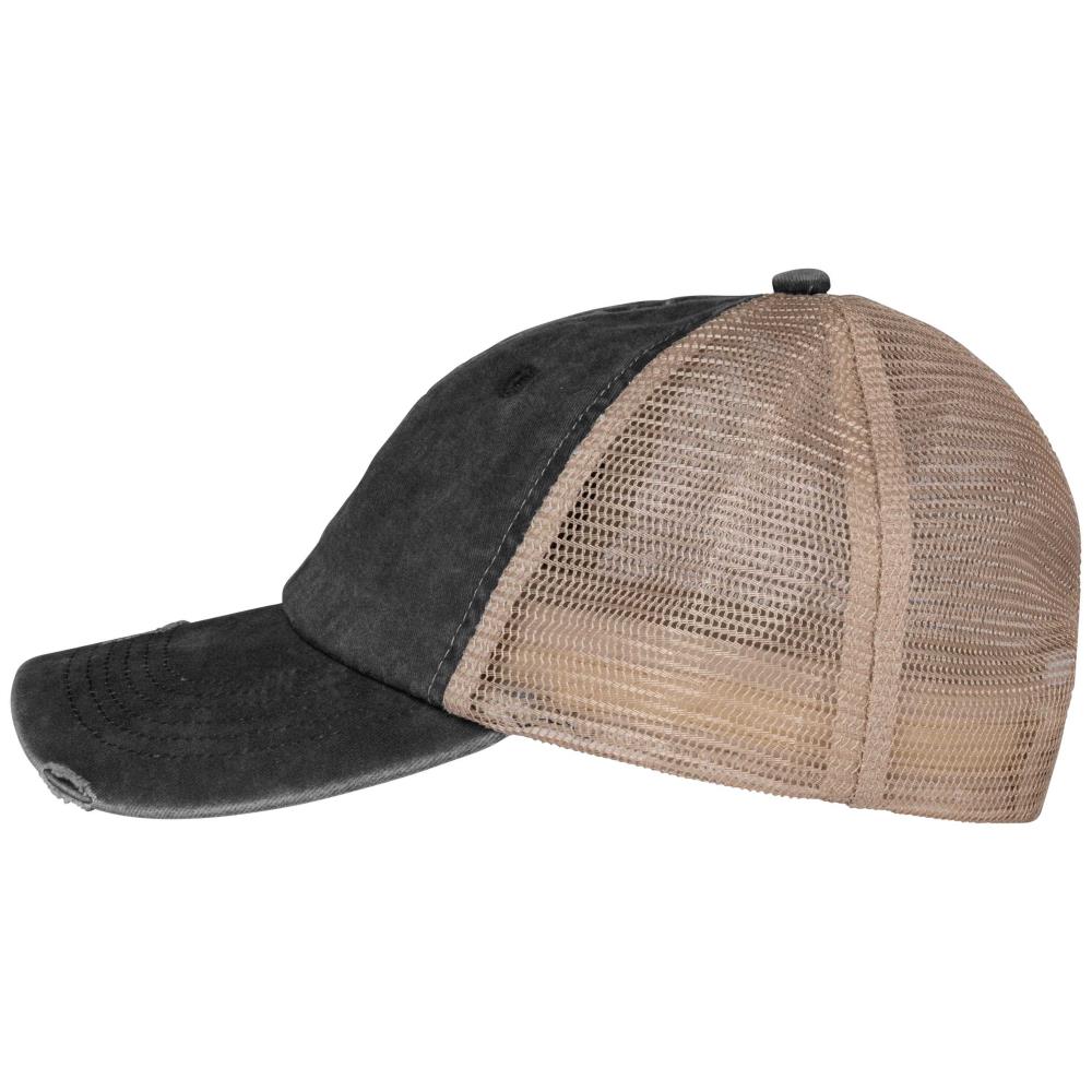 Ecologische uniseks truckerpet met verwassen look