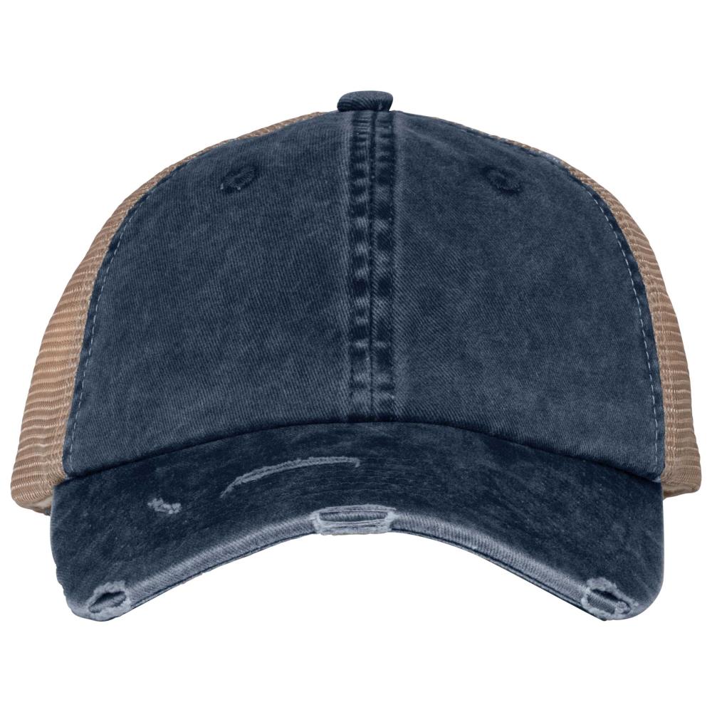 Ecologische uniseks truckerpet met verwassen look