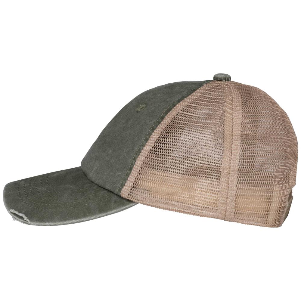 Ecologische uniseks truckerpet met verwassen look