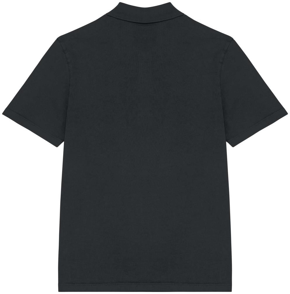 Ecologische verwassen herenpolo van jersey