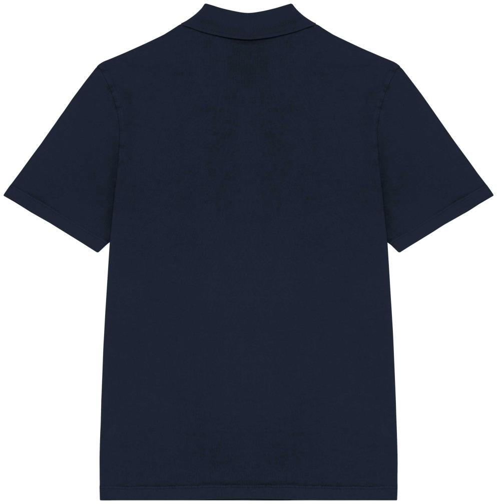 Ecologische verwassen herenpolo van jersey