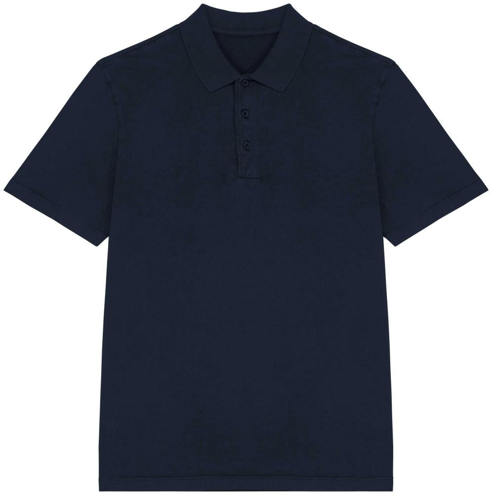 Ecologische verwassen herenpolo van jersey
