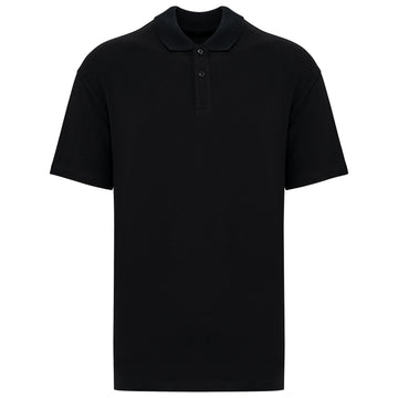 Ecologische herenpolo van piquétricot met afhangende schouders