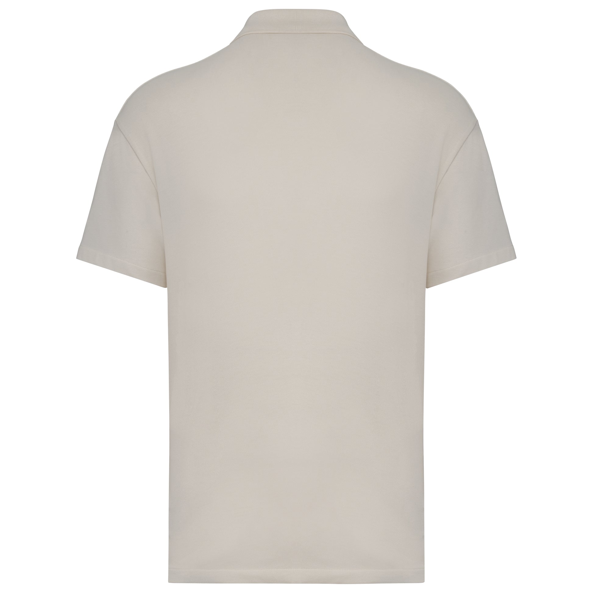 Ecologische herenpolo van piquétricot met afhangende schouders