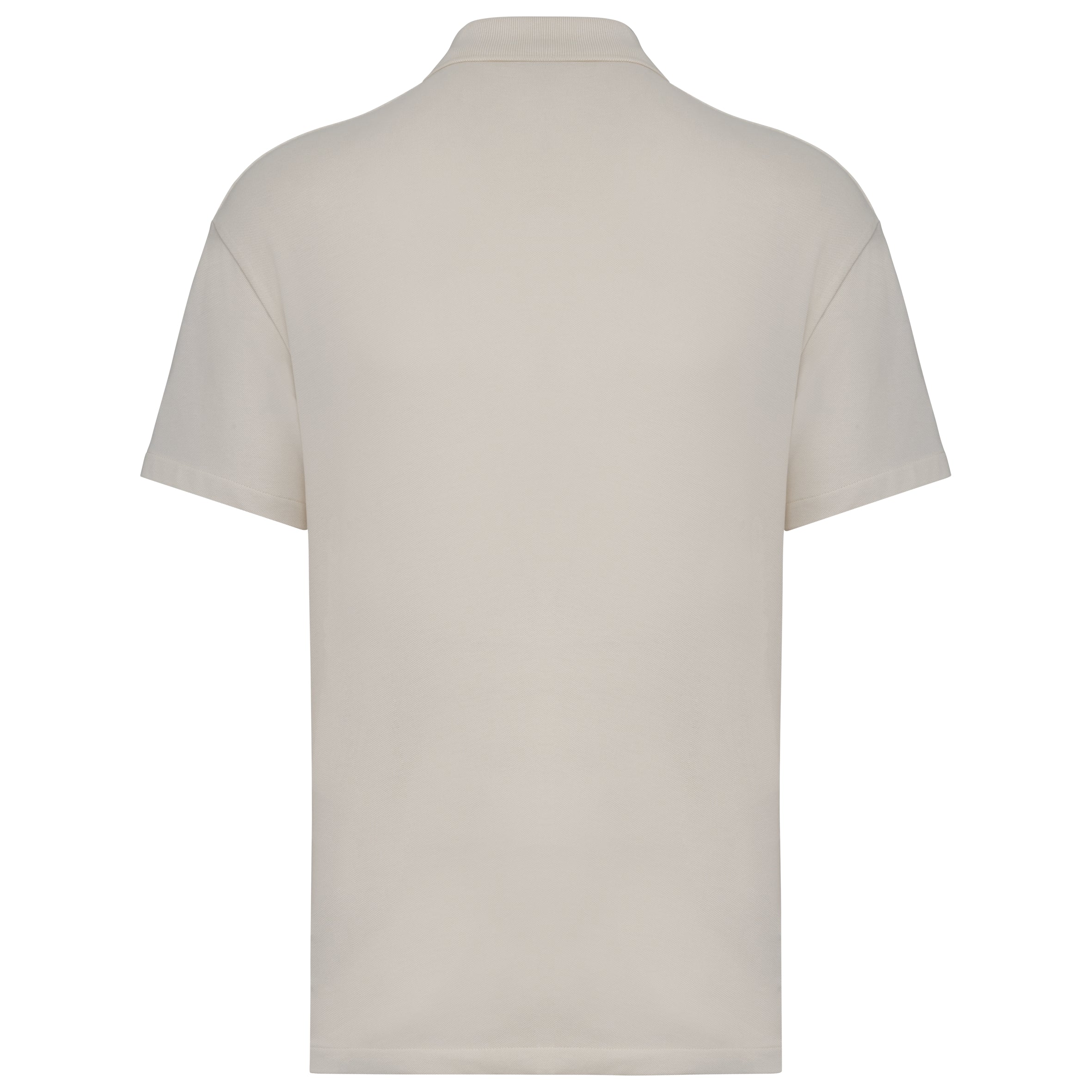 Ecologische herenpolo van piquétricot met afhangende schouders