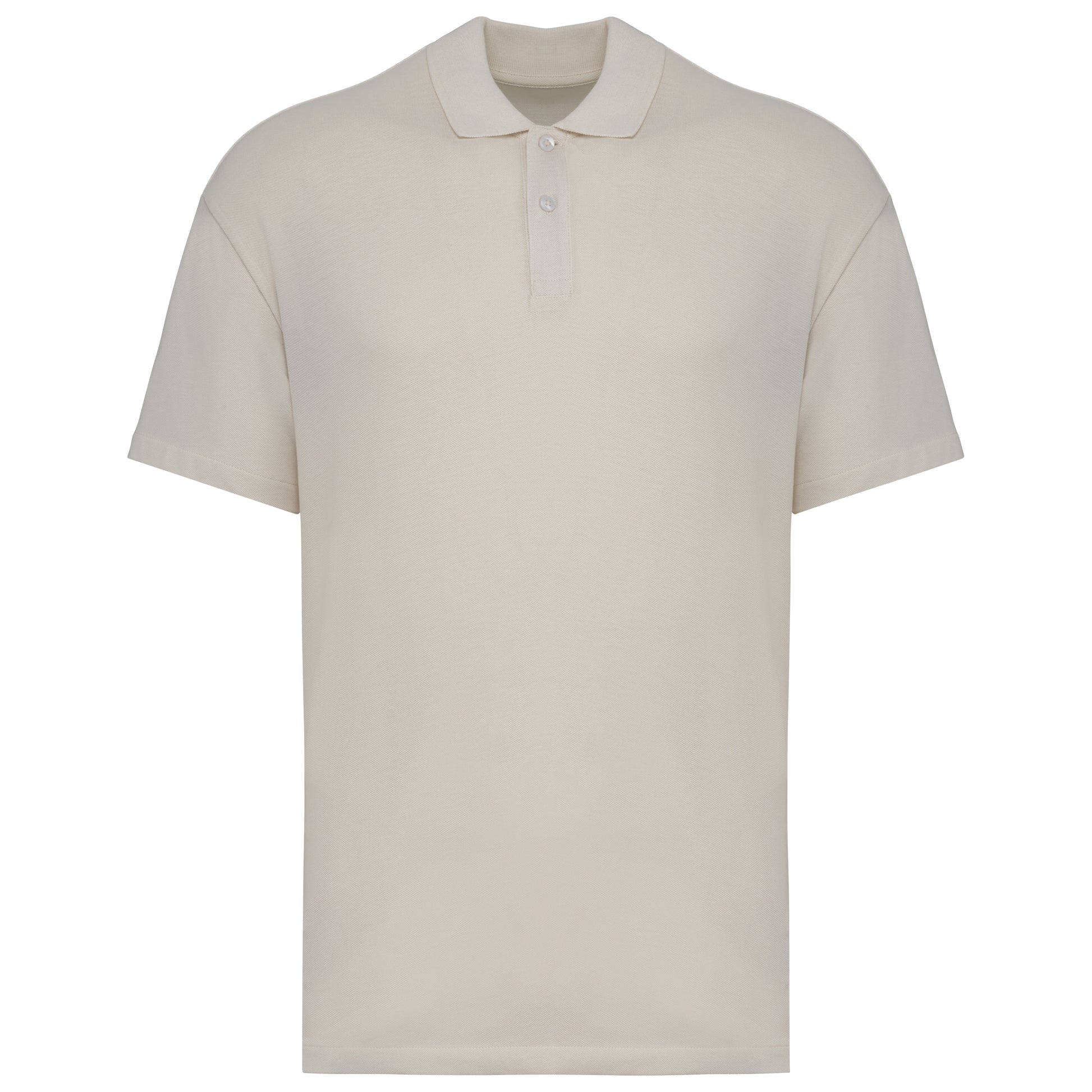 Ecologische herenpolo van piquétricot met afhangende schouders