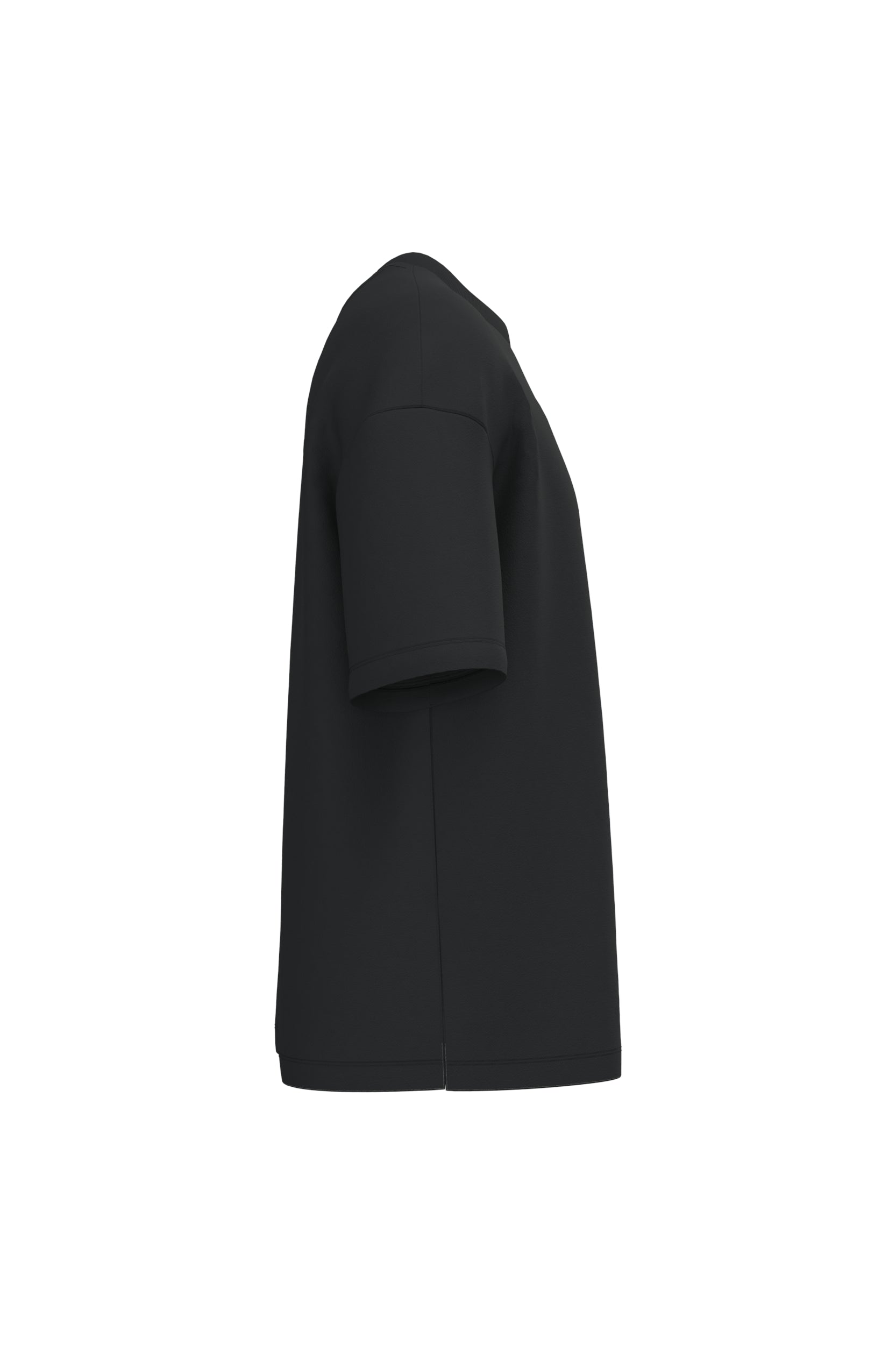 Ecologisch oversized uniseks T-shirt French Terry