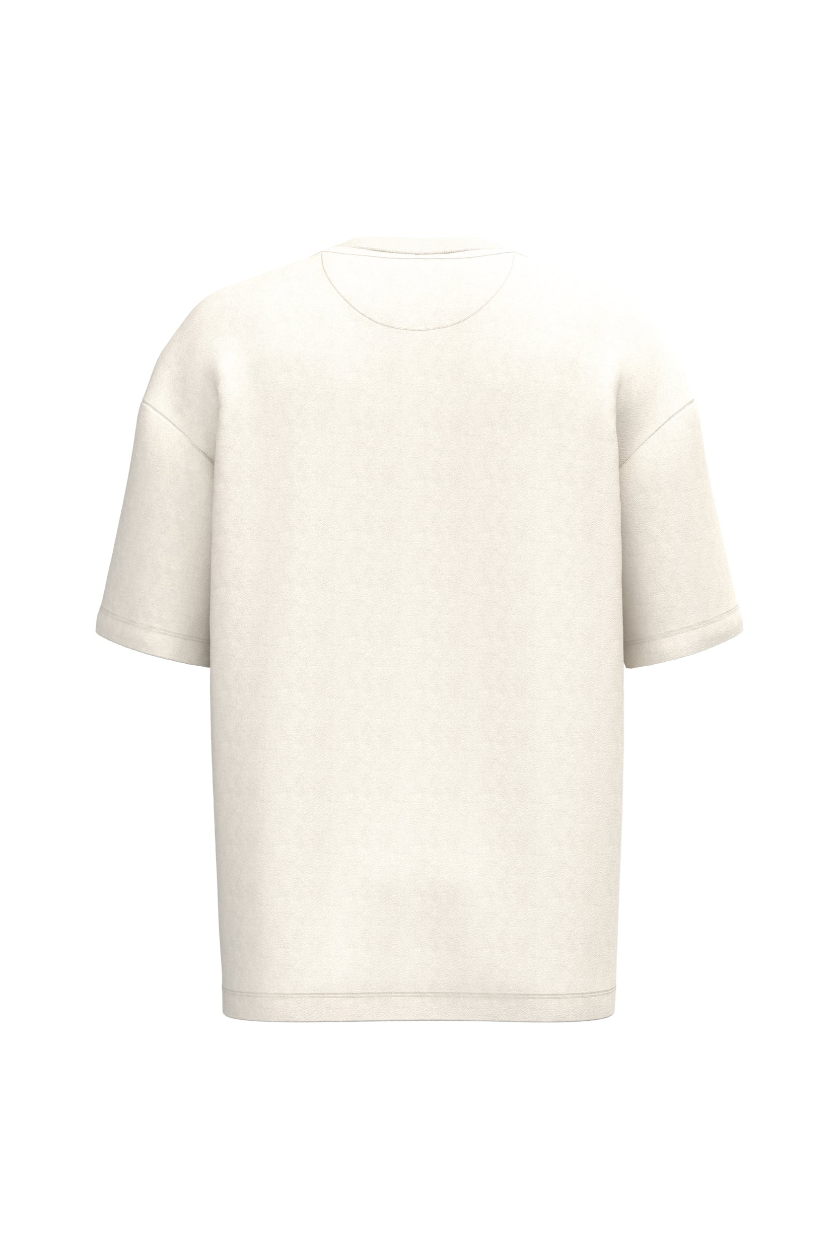 Ecologisch oversized uniseks T-shirt French Terry