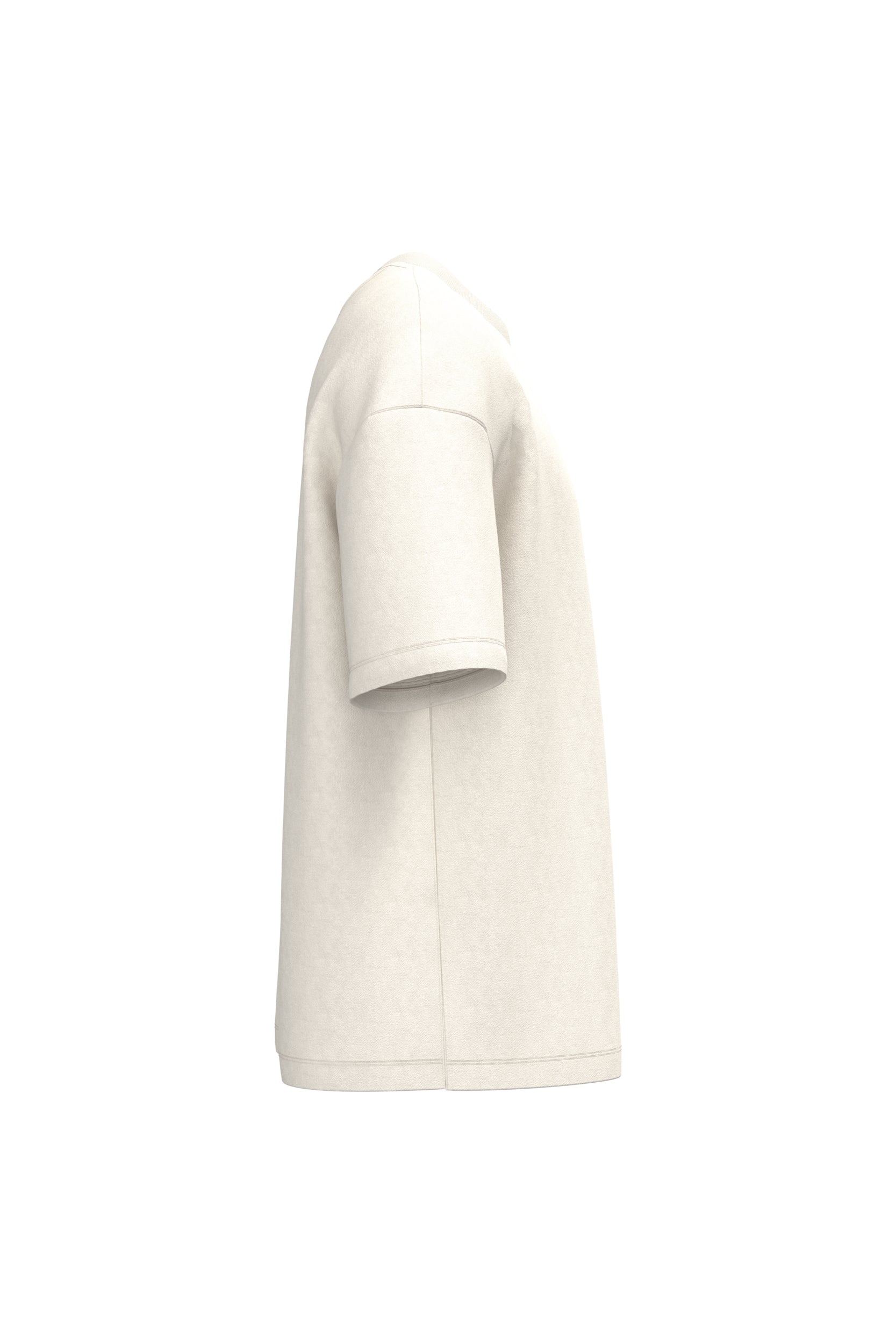 Ecologisch oversized uniseks T-shirt French Terry