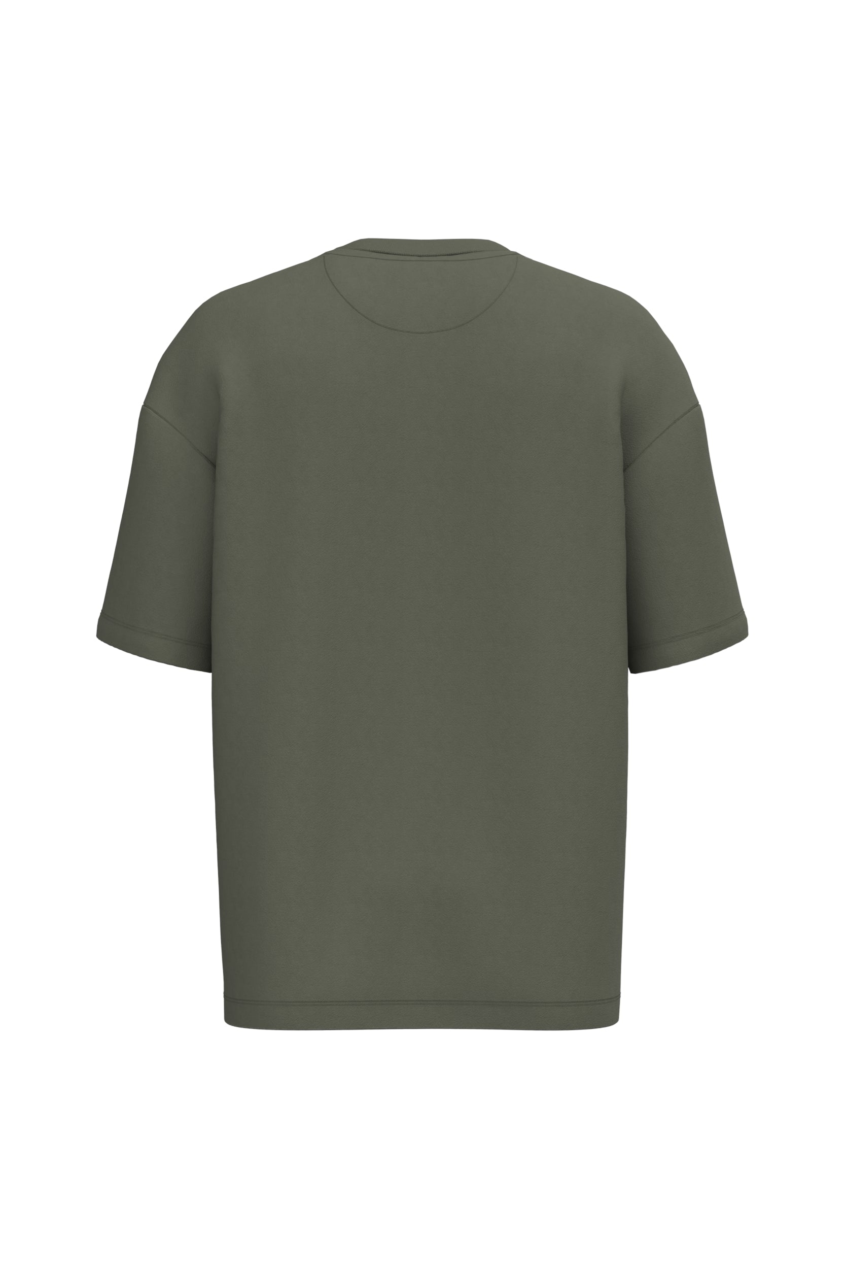 Ecologisch oversized uniseks T-shirt French Terry