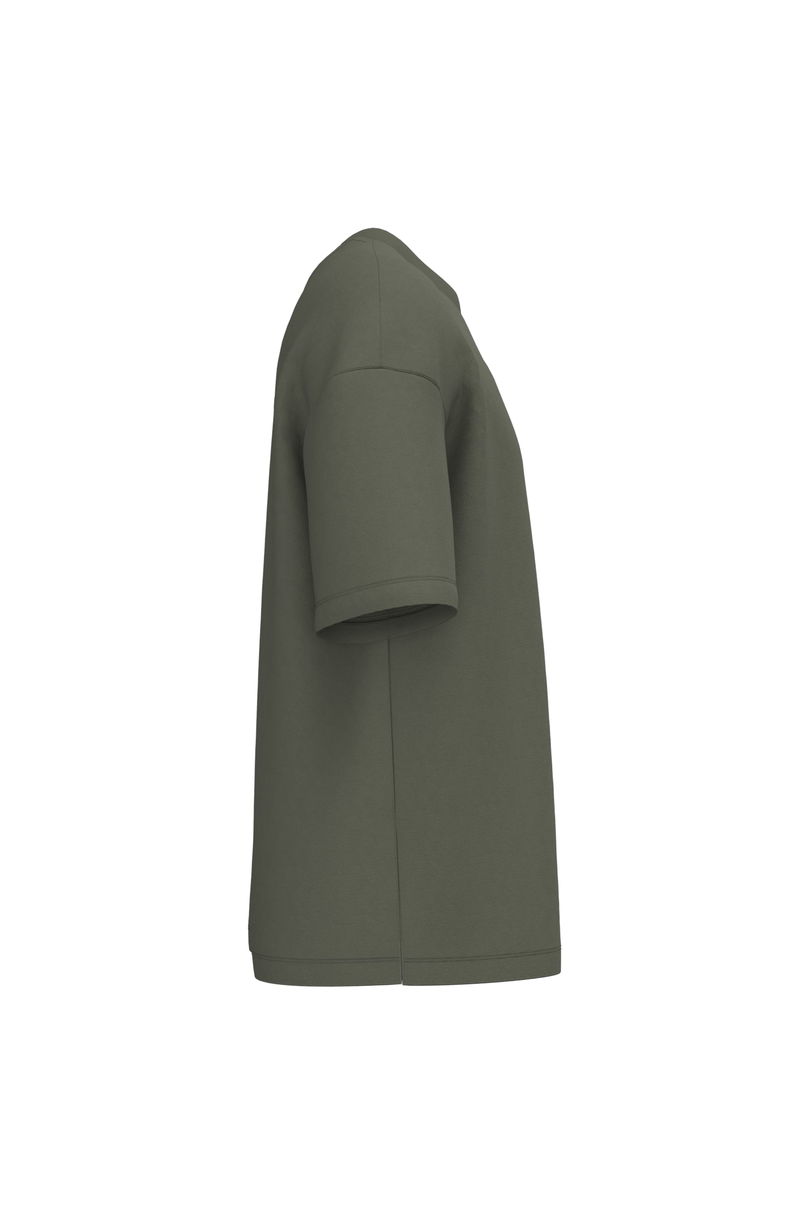 Ecologisch oversized uniseks T-shirt French Terry