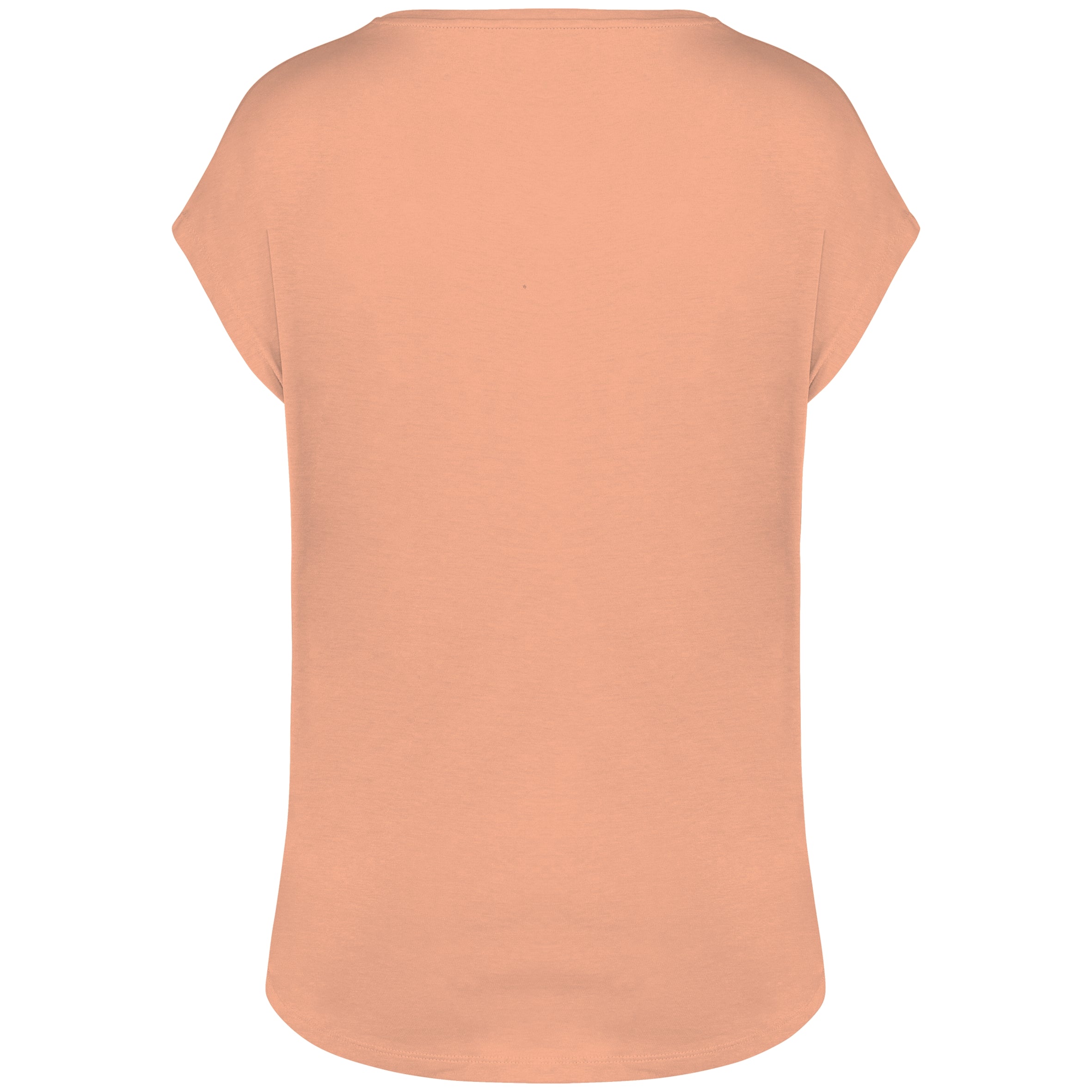 Ecologisch baggy dames-T-shirt V-hals