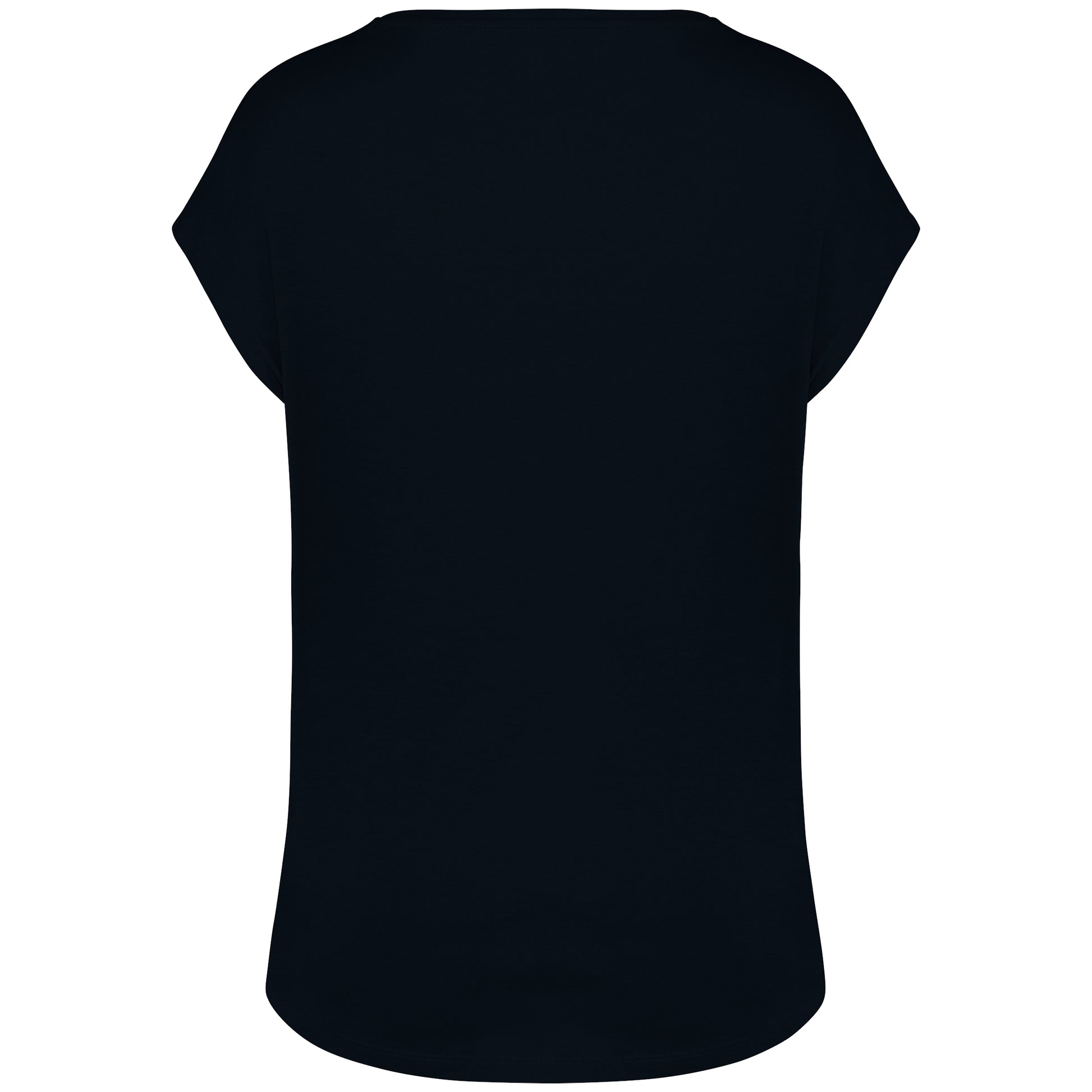 Ecologisch baggy dames-T-shirt V-hals