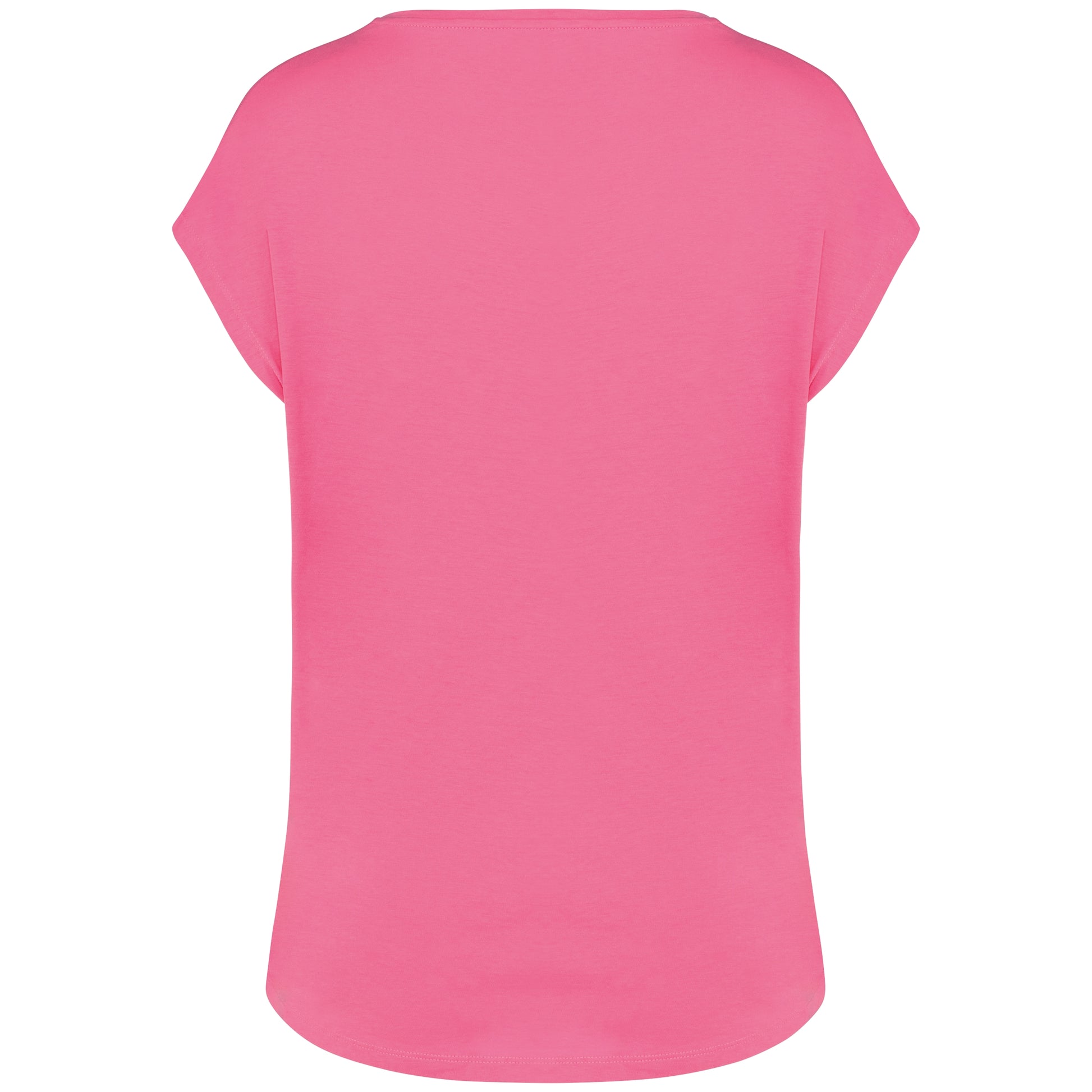 Ecologisch baggy dames-T-shirt V-hals
