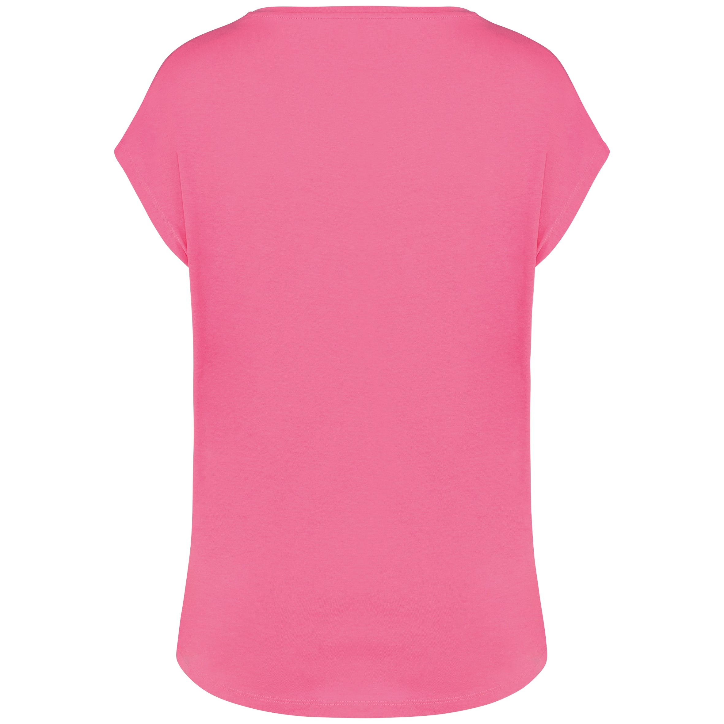 Ecologisch baggy dames-T-shirt V-hals