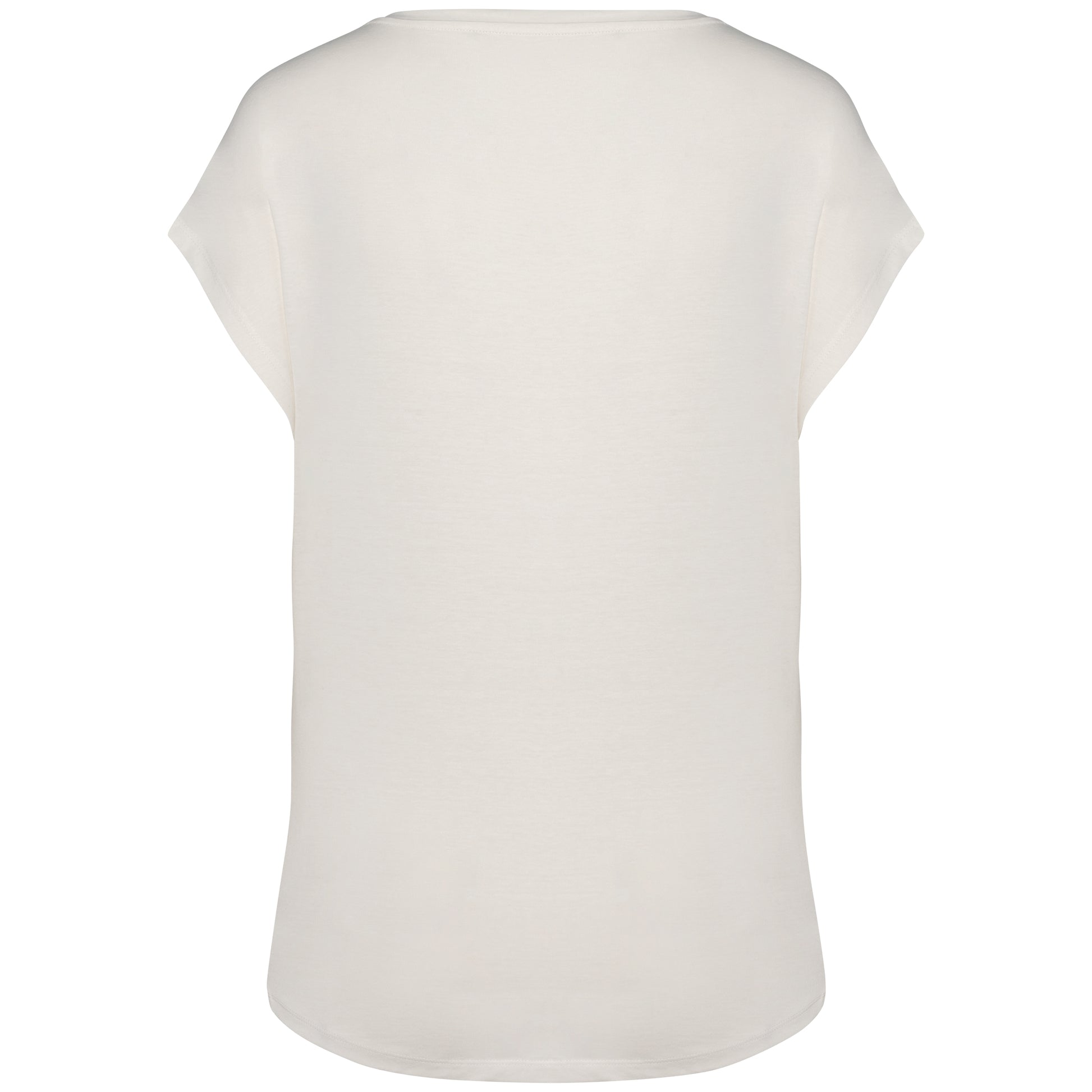 Ecologisch baggy dames-T-shirt V-hals