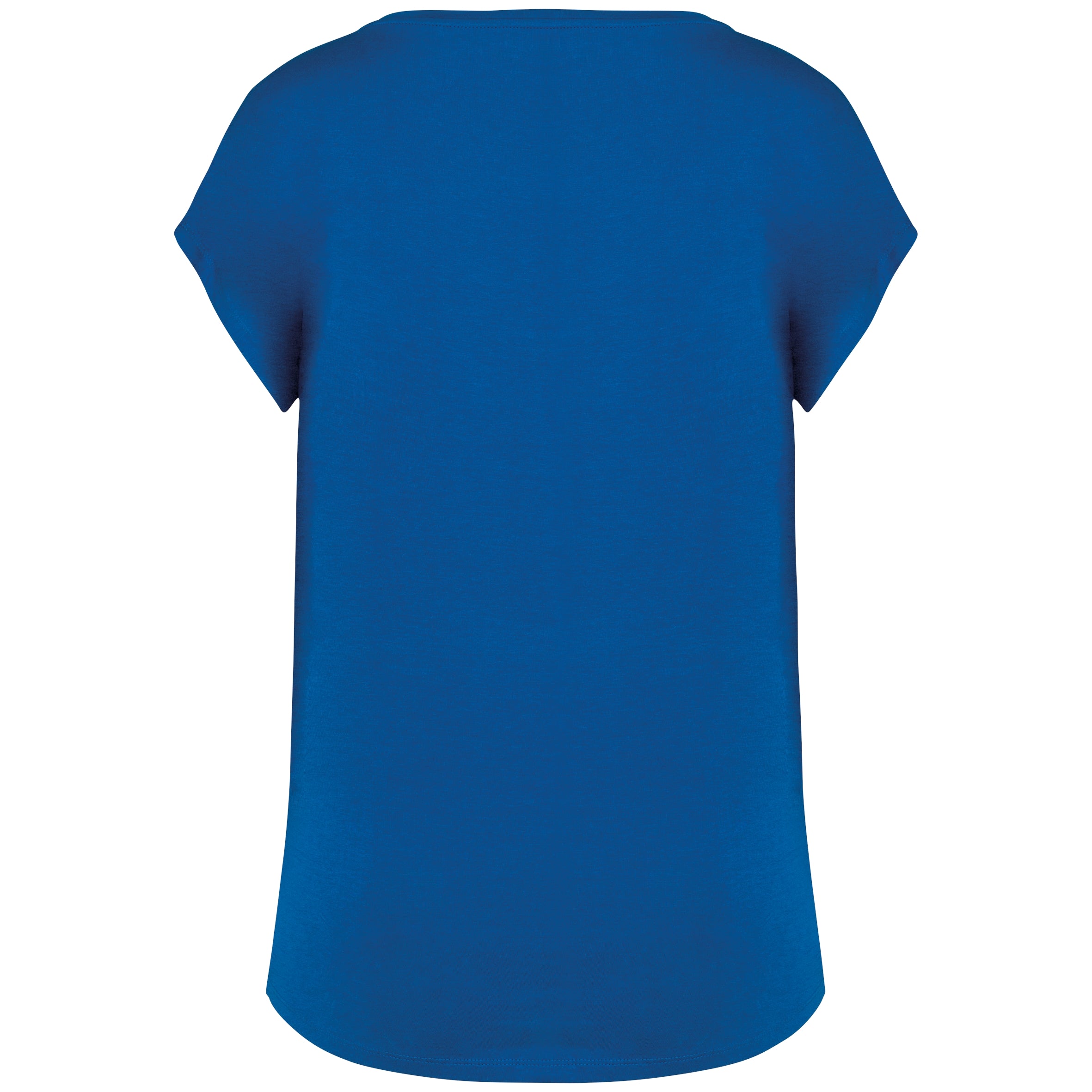 Ecologisch baggy dames-T-shirt V-hals