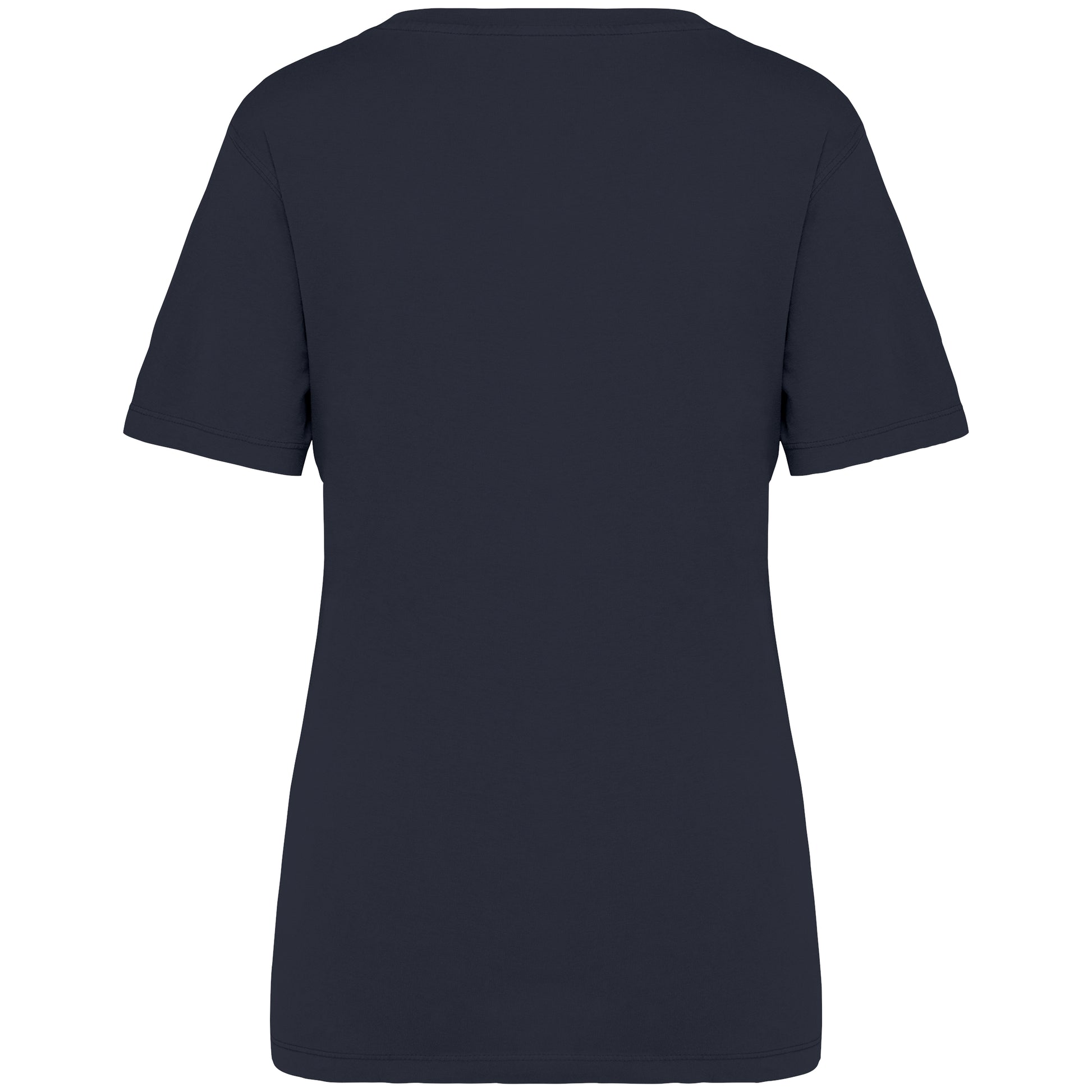 Ecologisch verwassen T-shirt ronde hals korte mouwen
