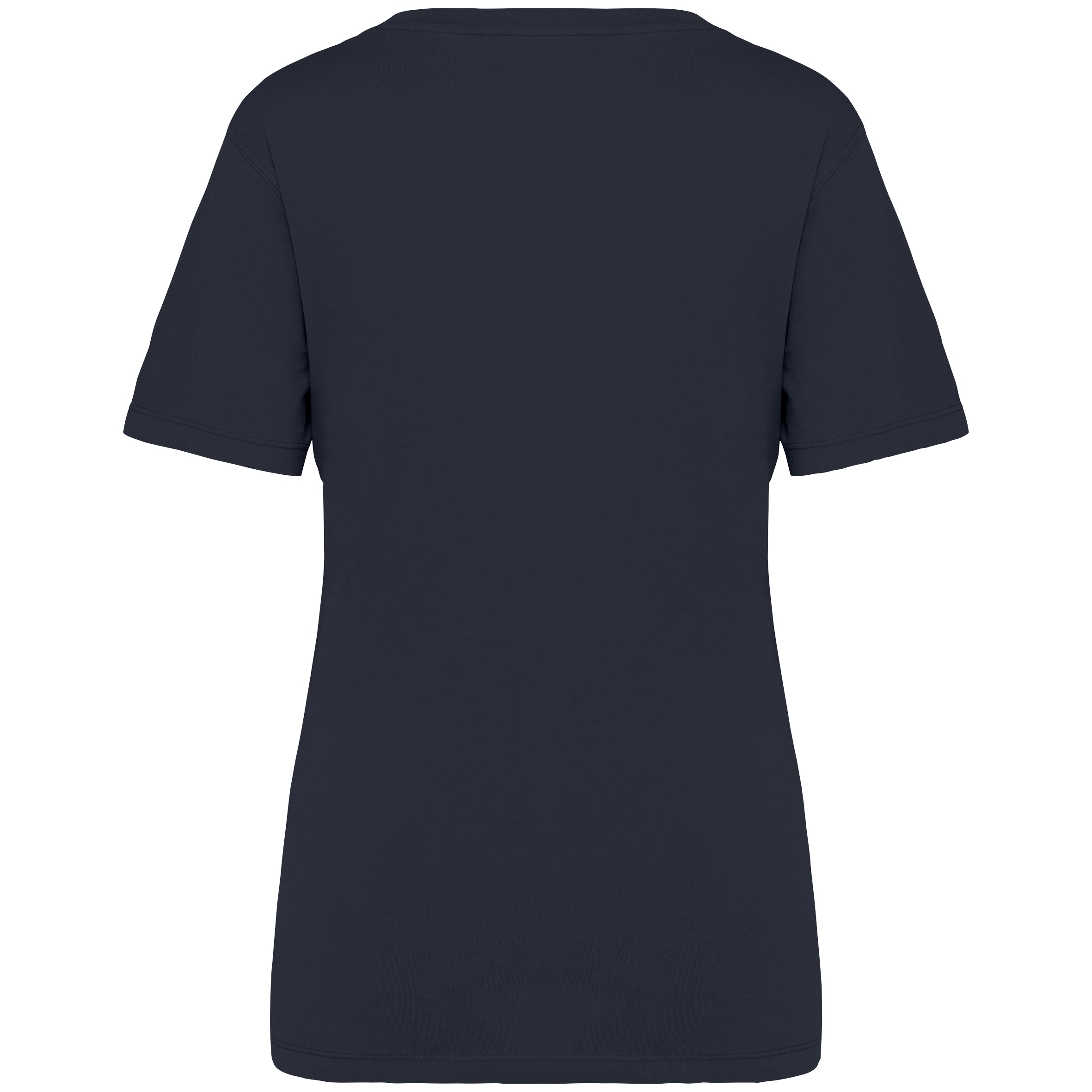 Ecologisch verwassen T-shirt ronde hals korte mouwen