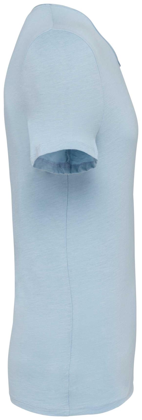 Ecologisch slub heren-T-shirt onafgewerkte randen