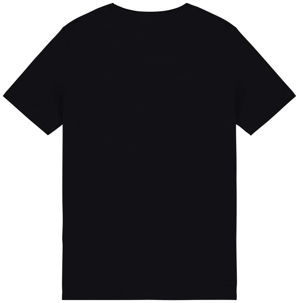Ecologisch slub heren-T-shirt onafgewerkte randen