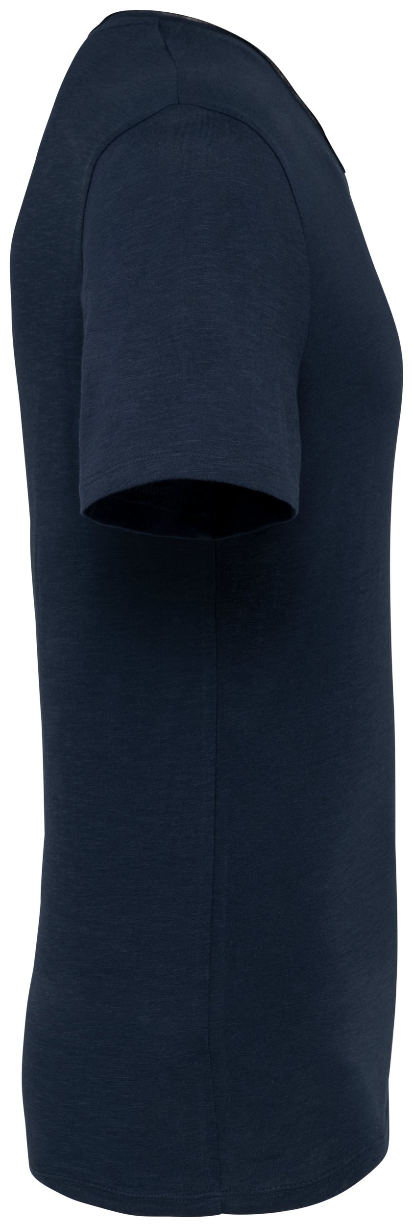 Ecologisch slub heren-T-shirt onafgewerkte randen