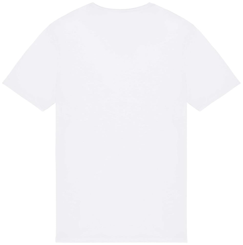 Ecologisch slub heren-T-shirt onafgewerkte randen