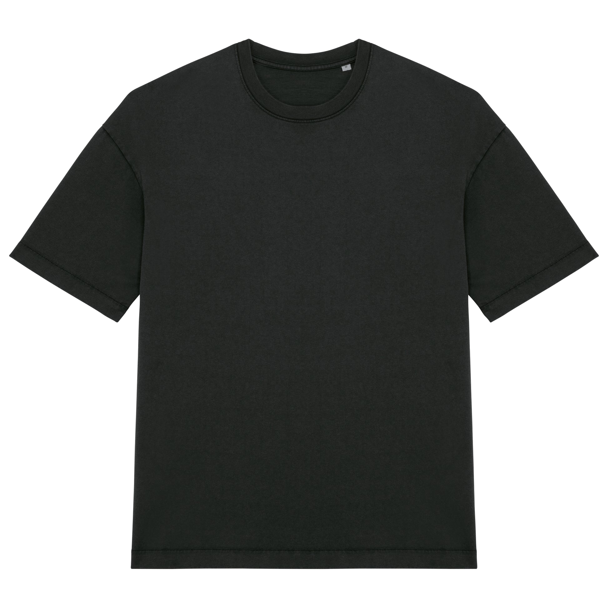 Ecologisch oversized verwassen heren-T-shirt