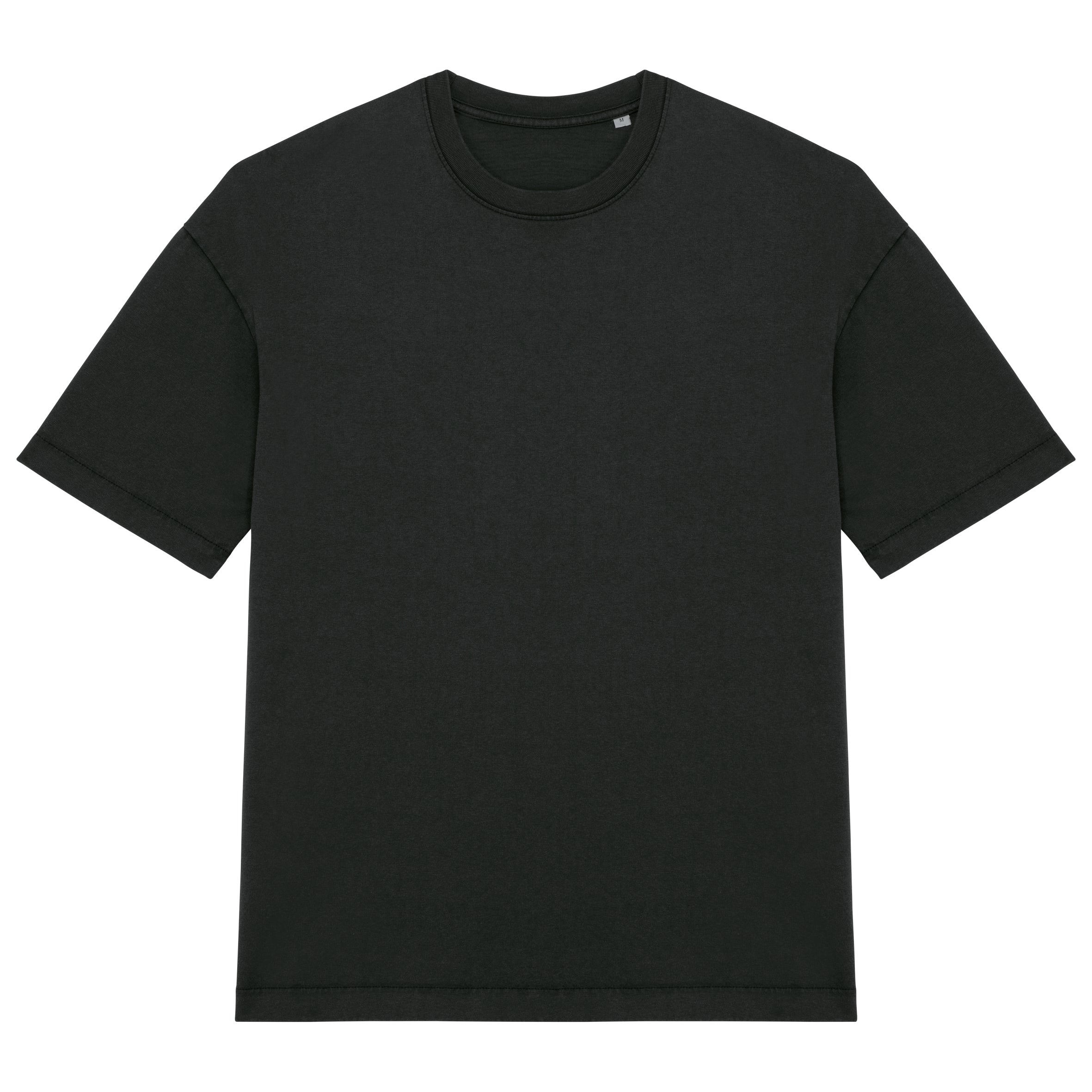Ecologisch oversized verwassen heren-T-shirt