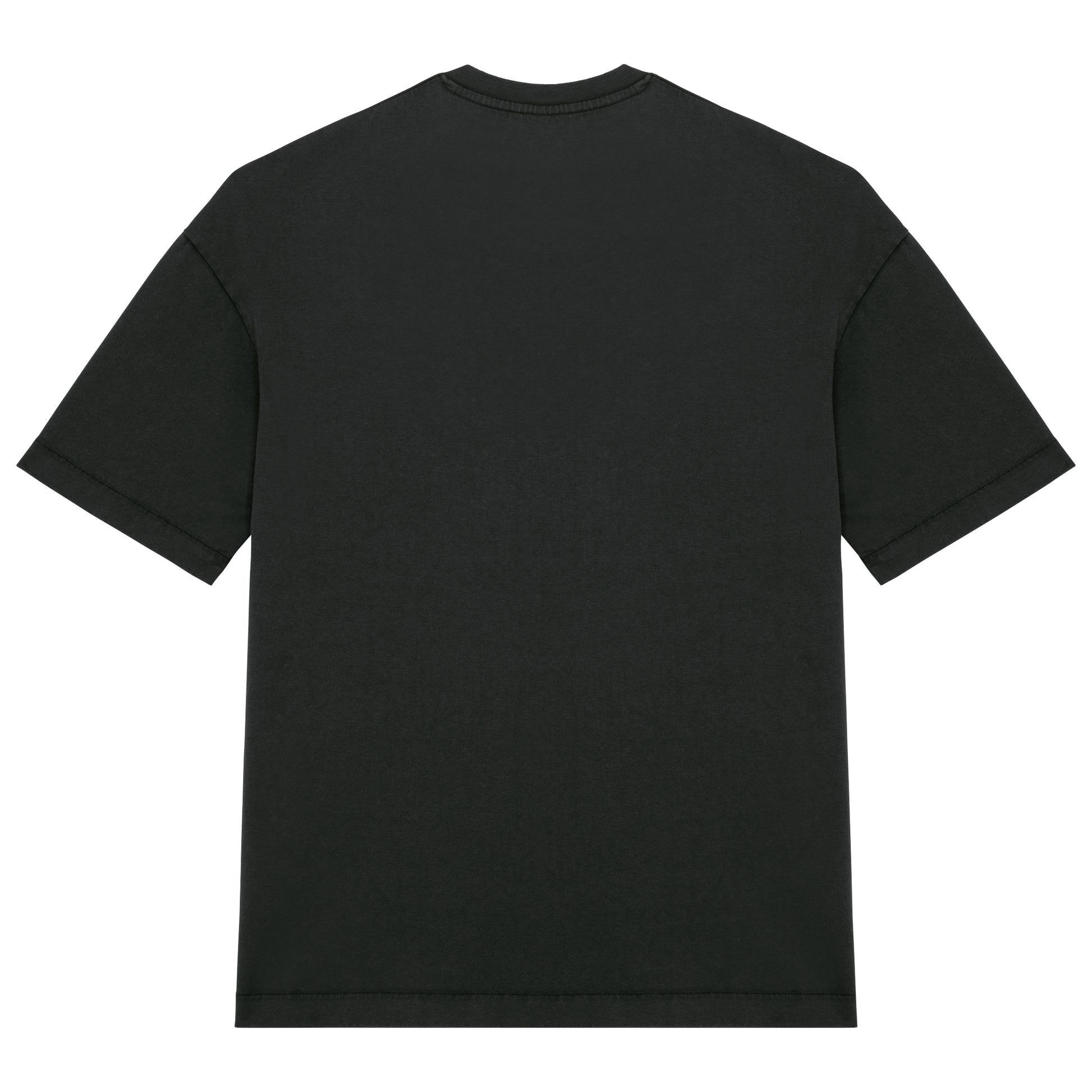 Ecologisch oversized verwassen heren-T-shirt