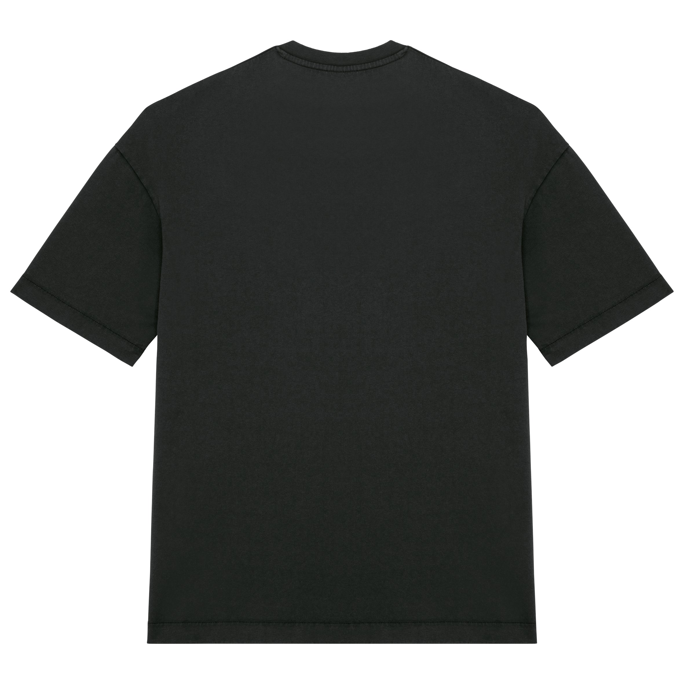Ecologisch oversized verwassen heren-T-shirt