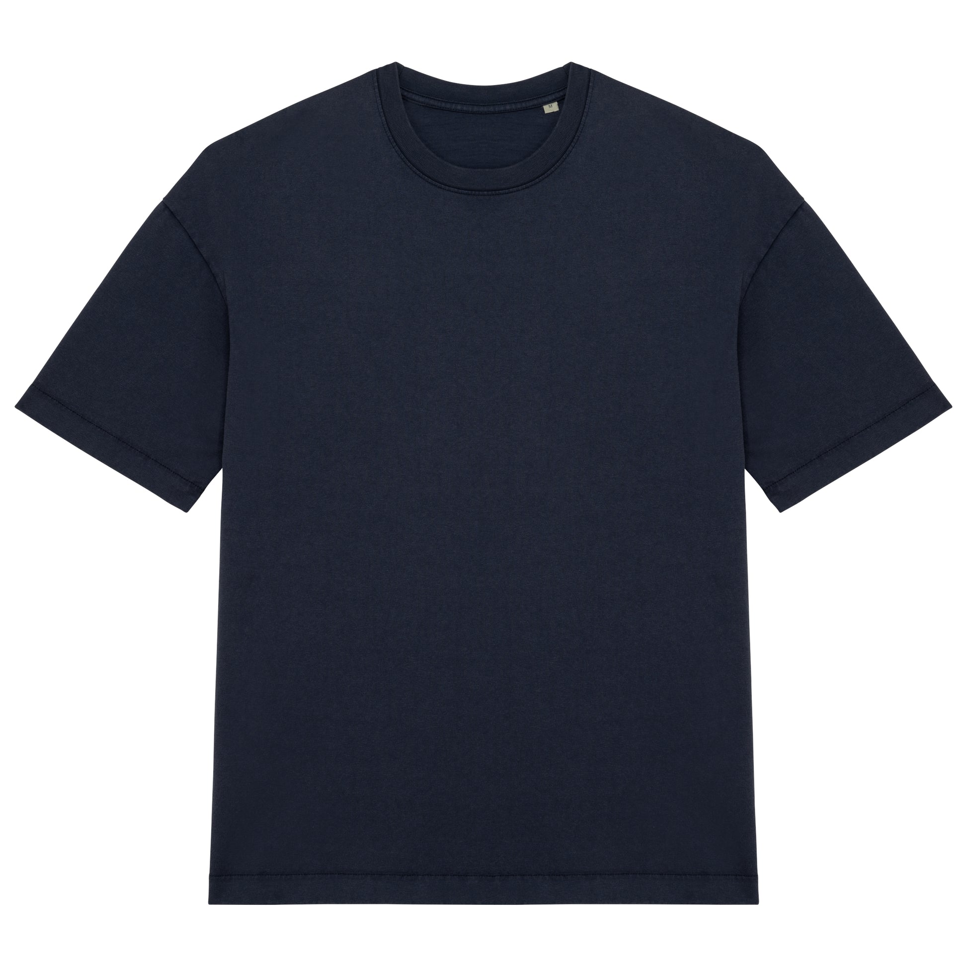 Ecologisch oversized verwassen heren-T-shirt