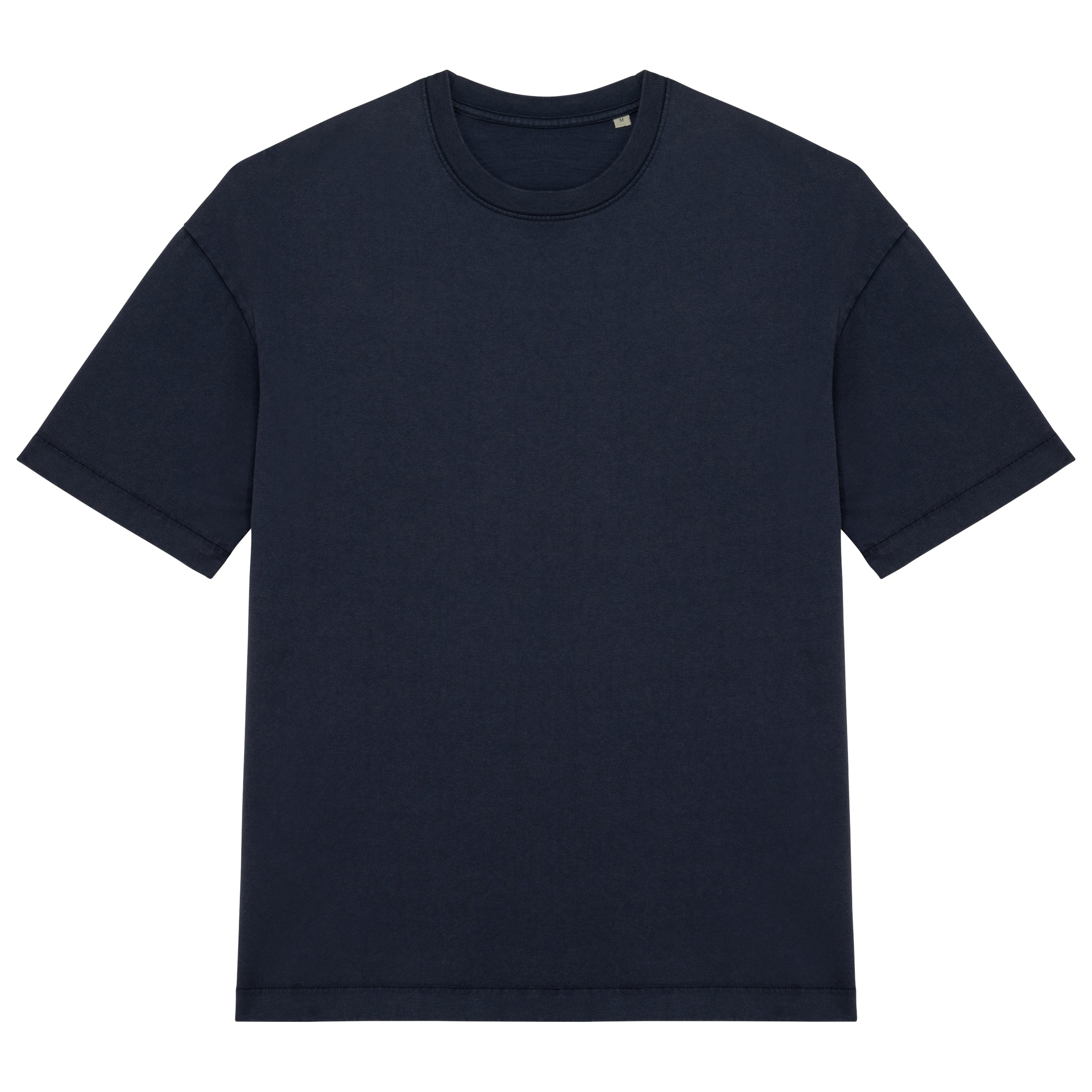 Ecologisch oversized verwassen heren-T-shirt