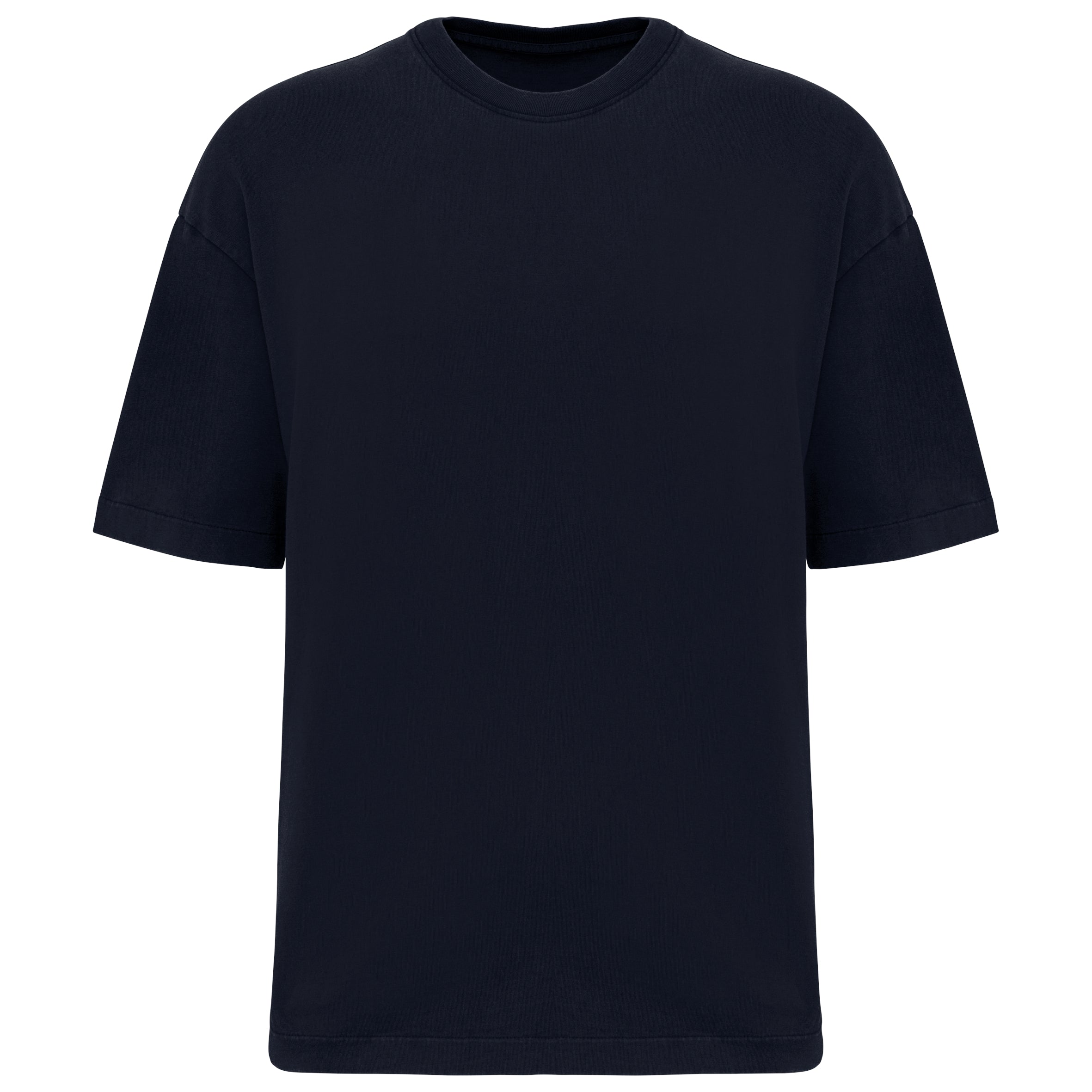 Ecologisch oversized verwassen heren-T-shirt