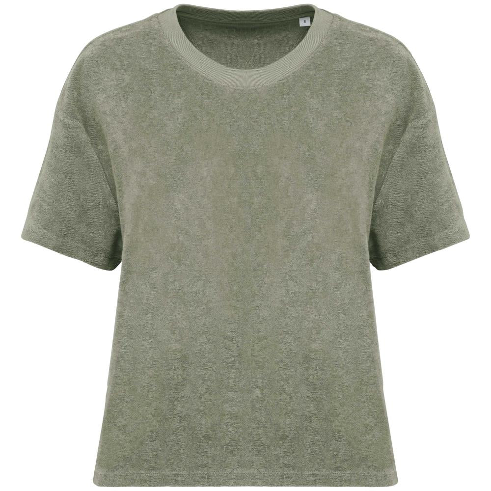 Ecologisch badstof dames-T-shirt