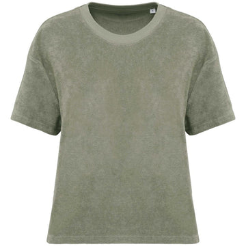 Ecologisch badstof dames-T-shirt