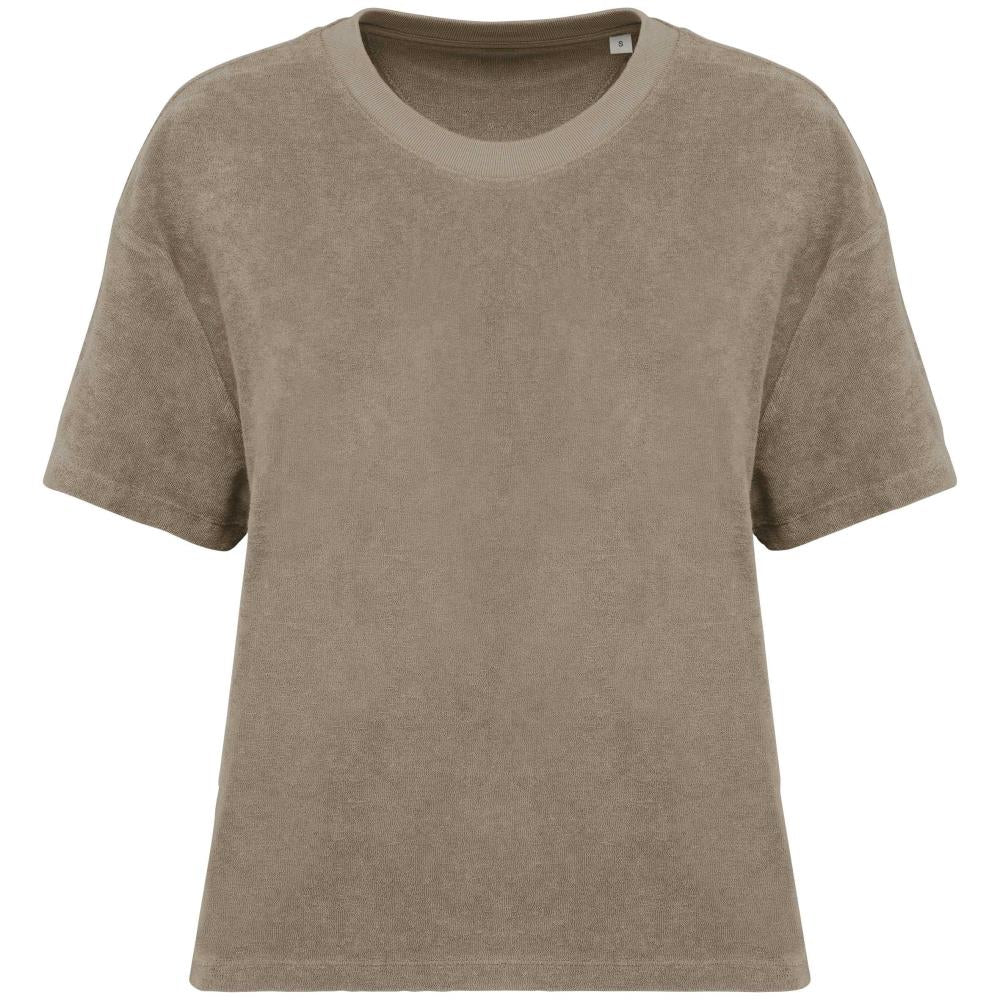 Ecologisch badstof dames-T-shirt