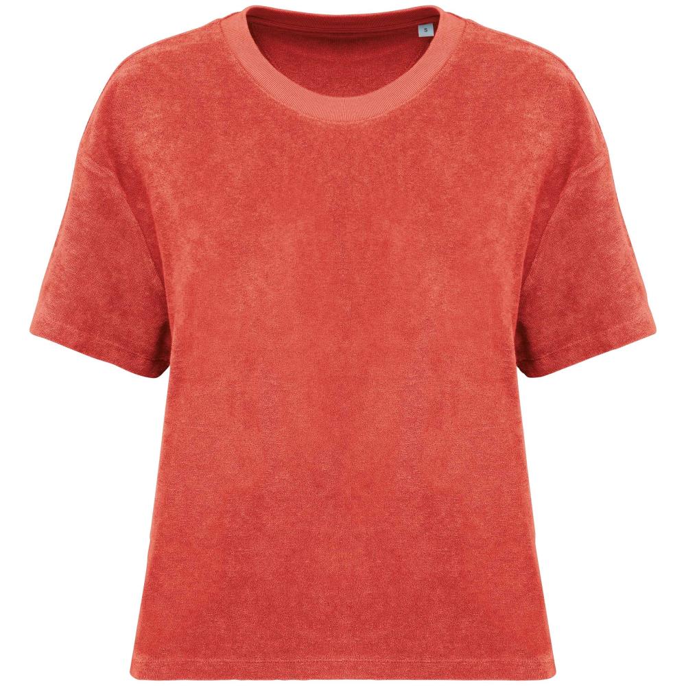 Ecologisch badstof dames-T-shirt