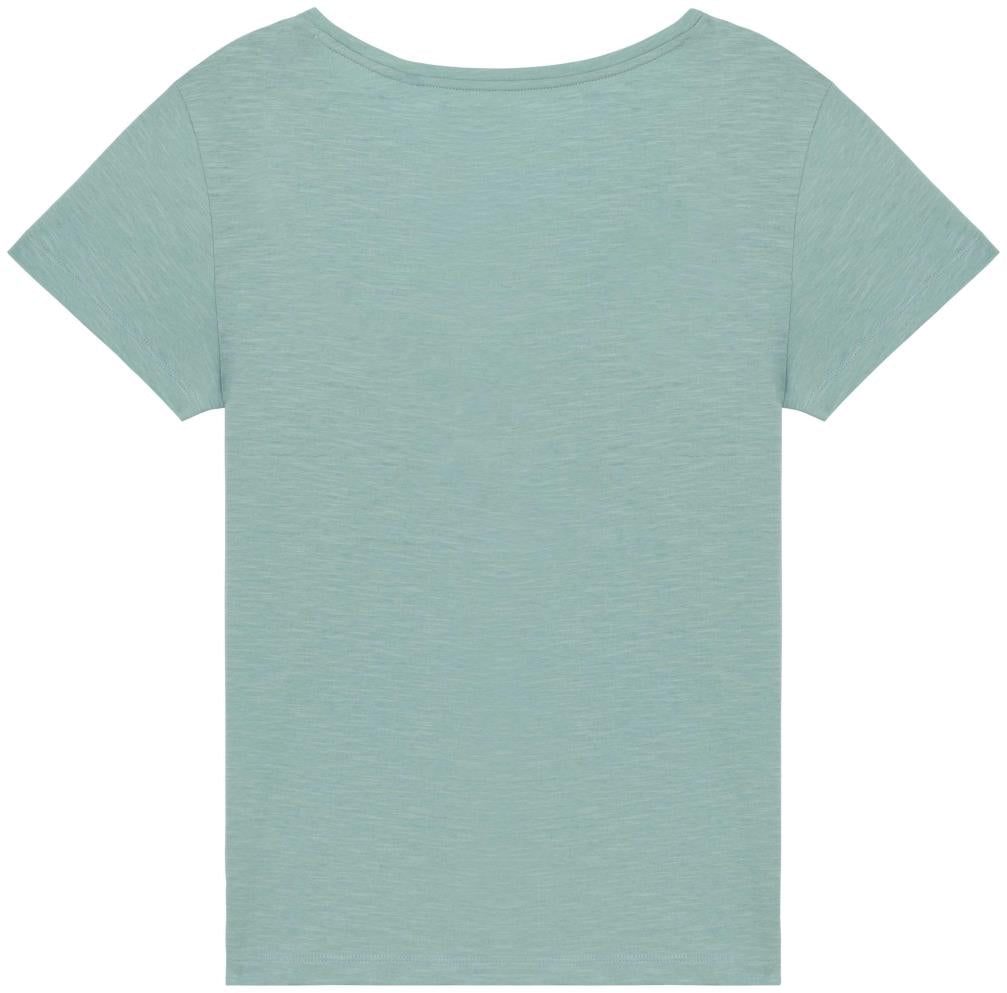 Ecologisch slub dames-T-shirt