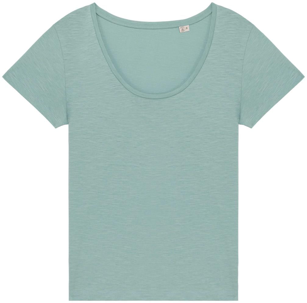 Ecologisch slub dames-T-shirt